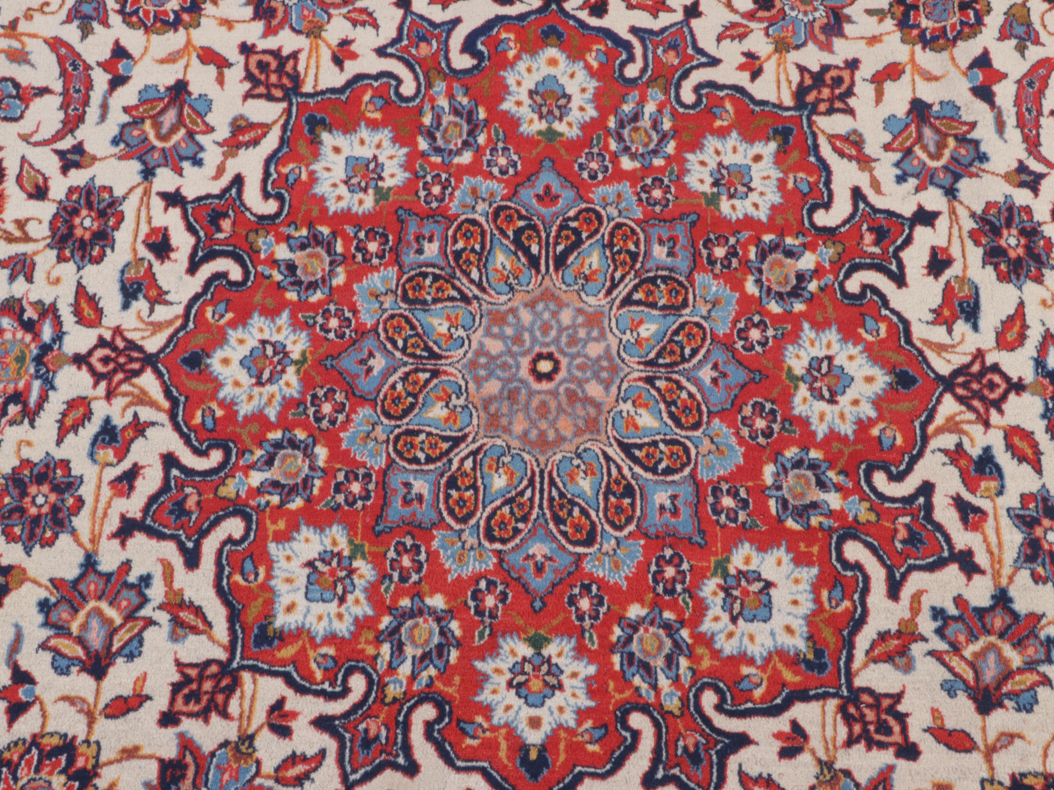 9'7 x 15'7 Hand-Knotted Persian Masshad Room Sized Rug