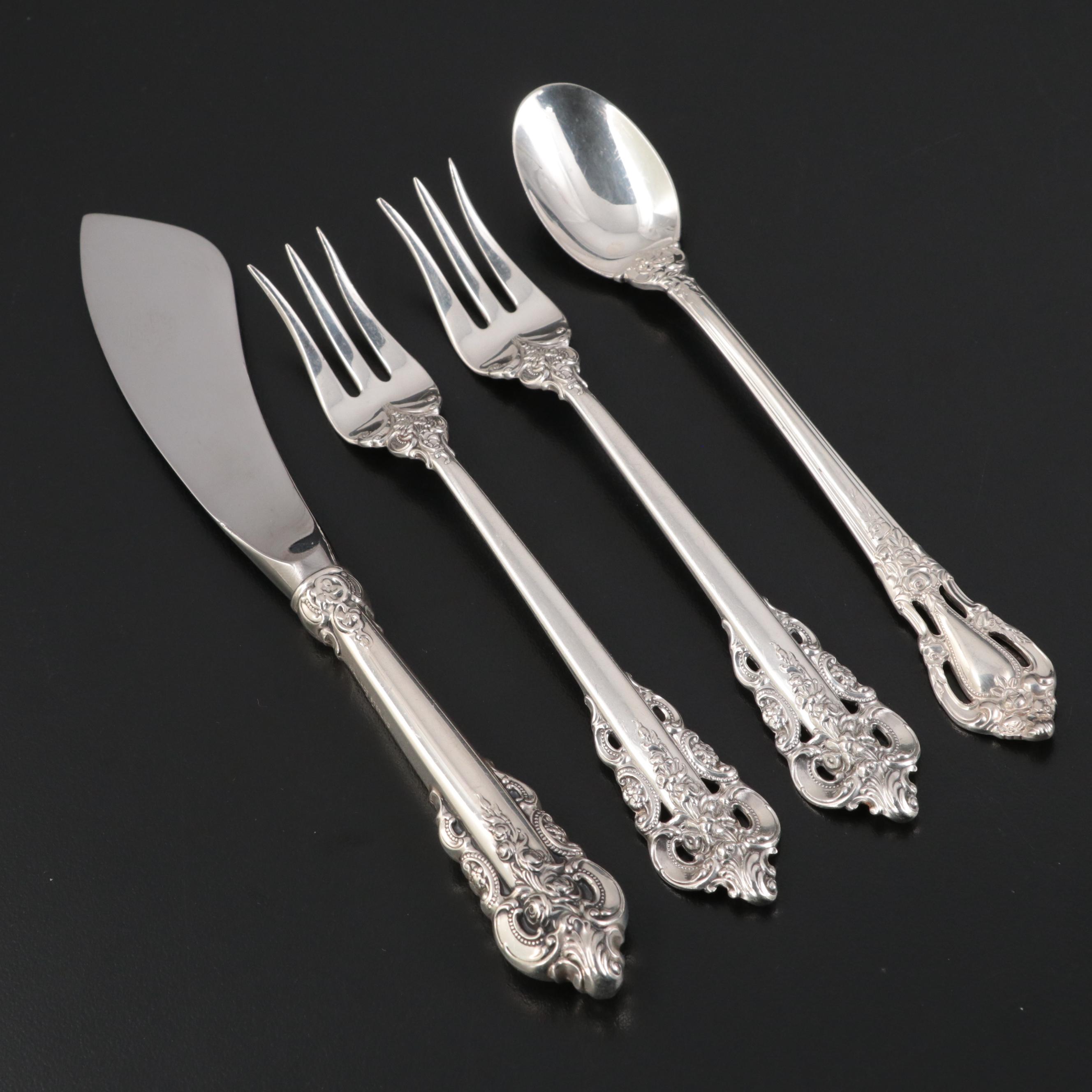 Wallace "Grande Baroque" Sterling Silver Flatware and Serving Utensils