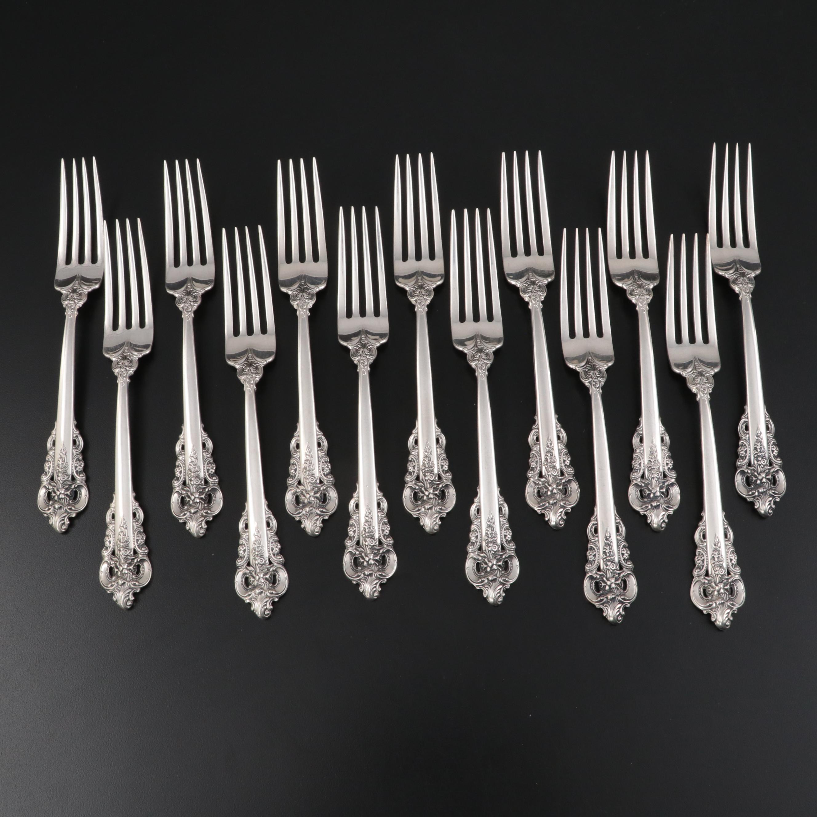 Wallace "Grande Baroque" Sterling Silver Flatware and Serving Utensils