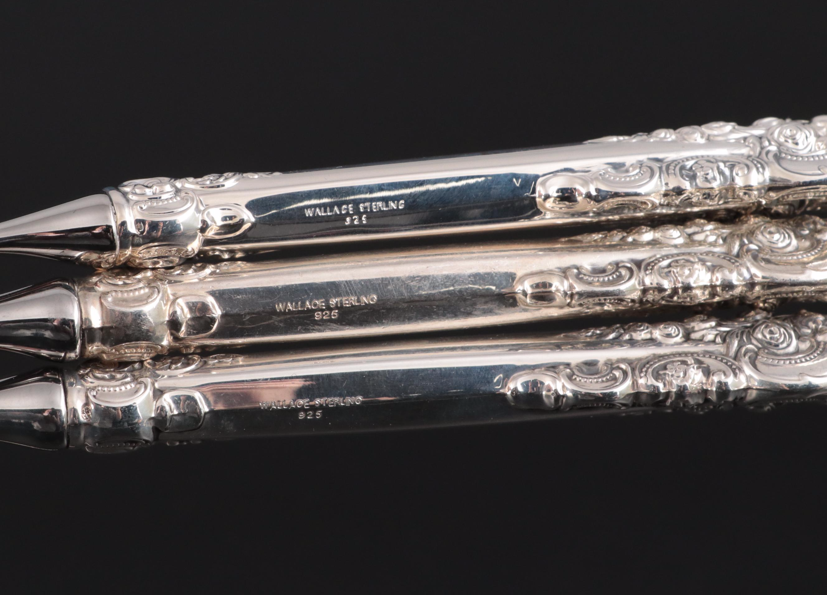 Wallace "Grande Baroque" Sterling Silver Flatware and Serving Utensils