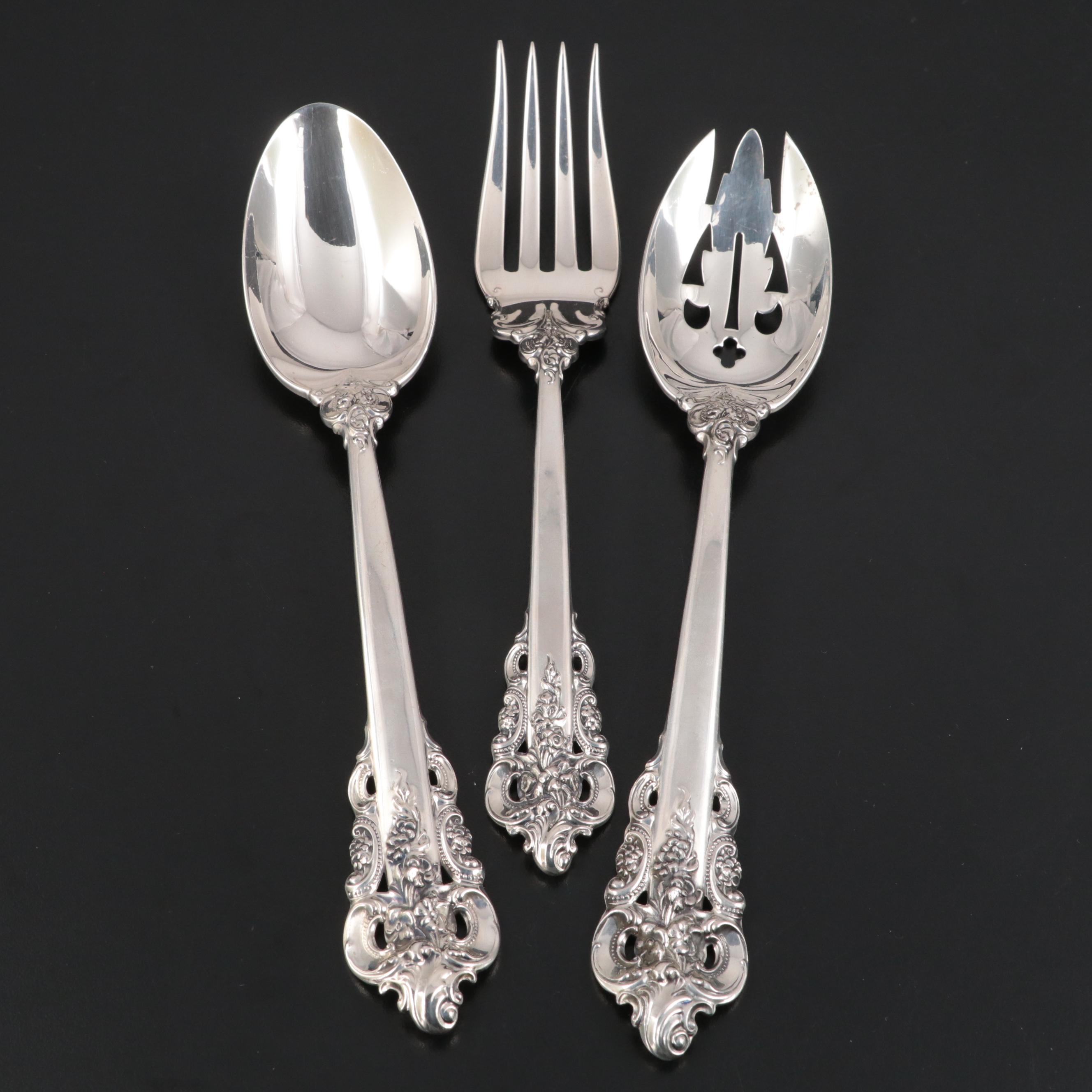 Wallace "Grande Baroque" Sterling Silver Flatware and Serving Utensils