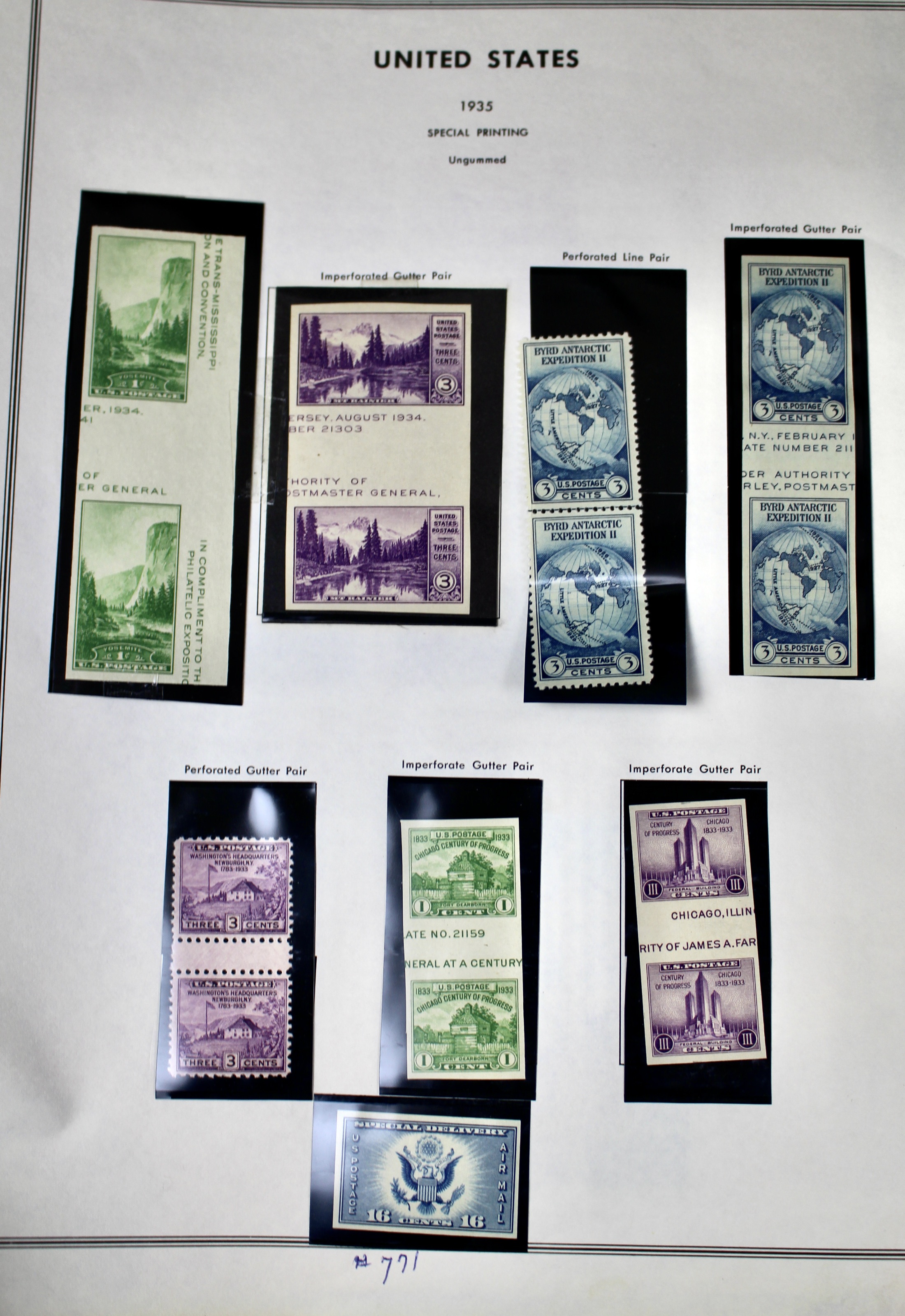 U.S. Farley Postage Stamp Collection