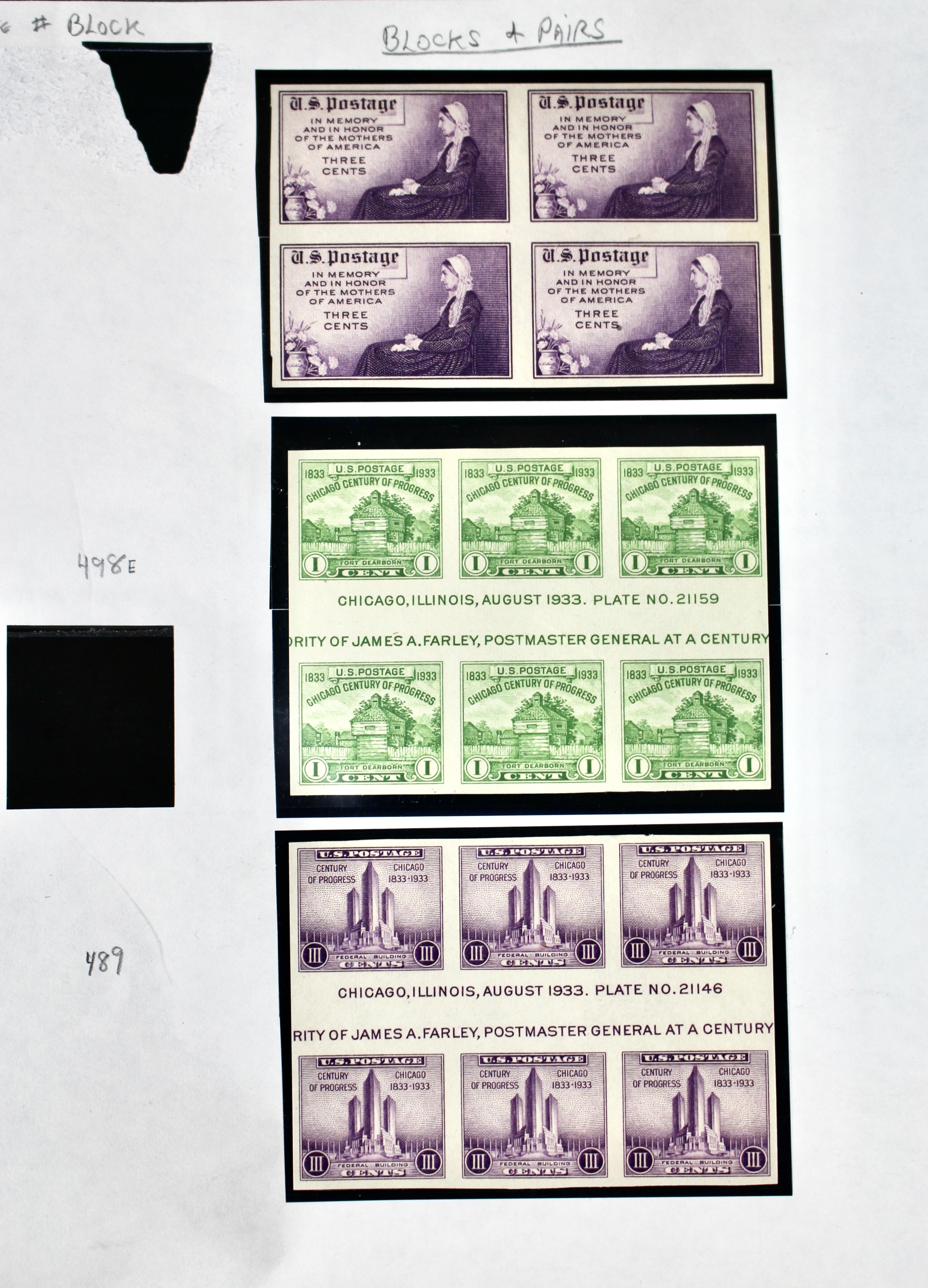 U.S. Farley Postage Stamp Collection