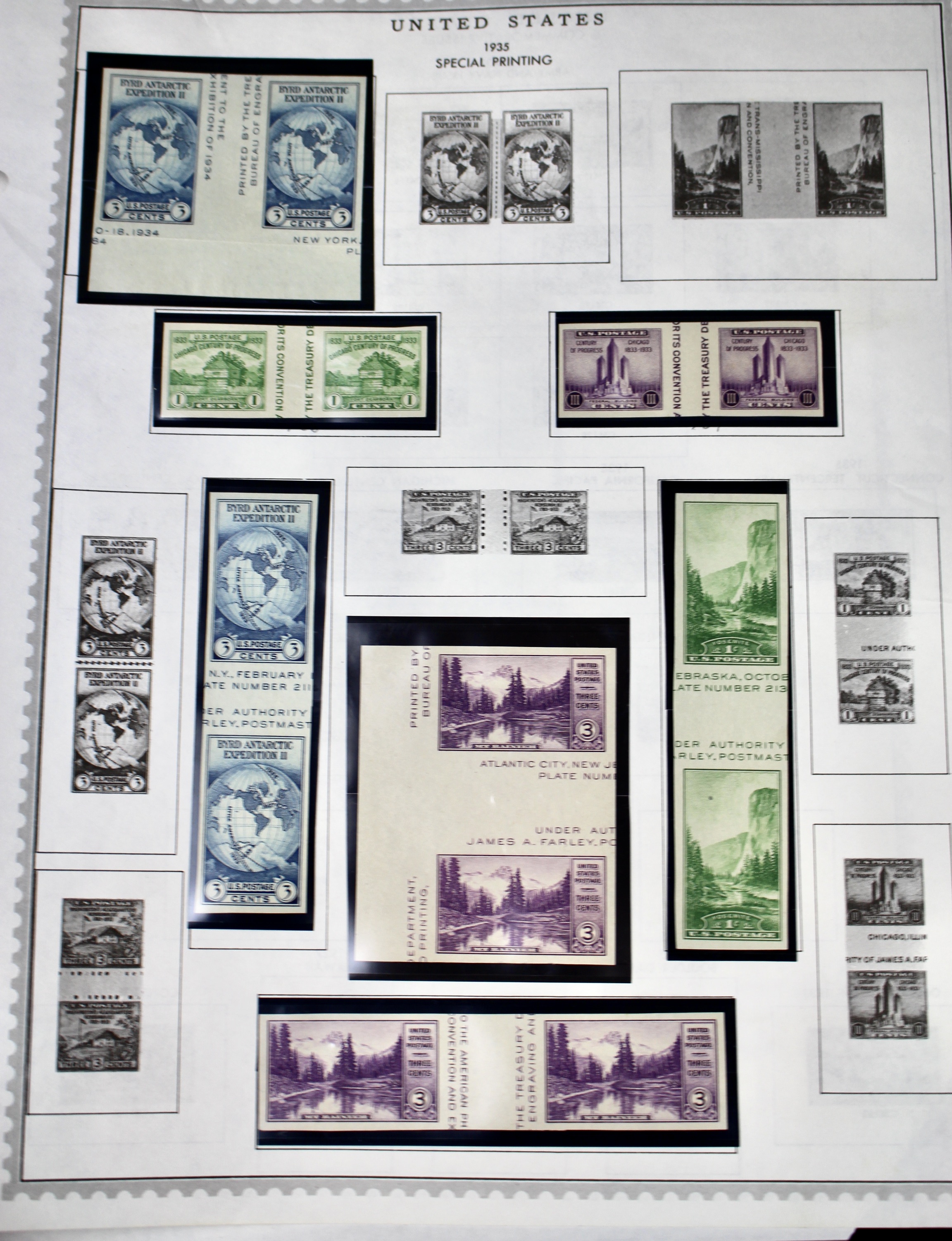 U.S. Farley Postage Stamp Collection