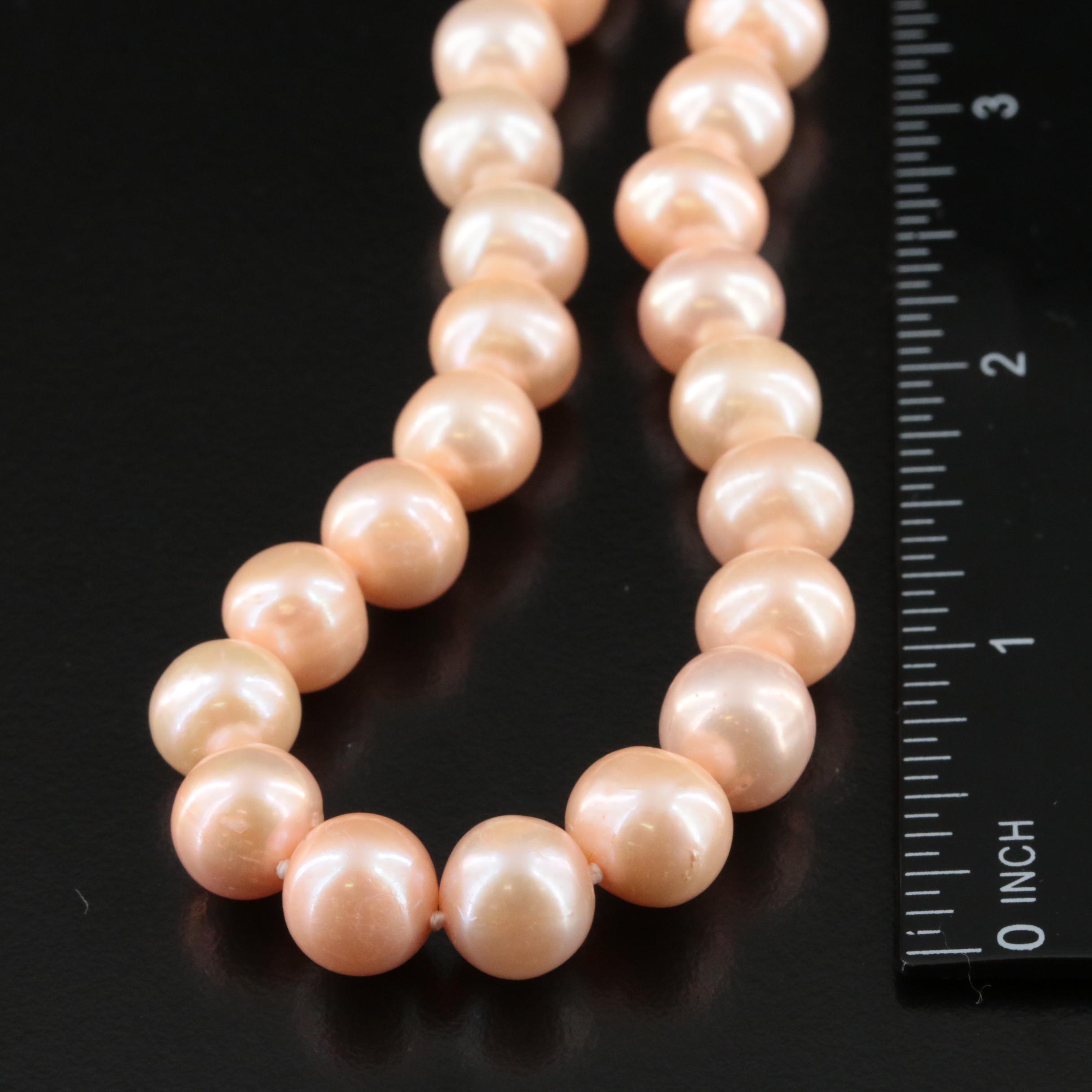 Opera Length Pearl Necklace with 14K Clasp