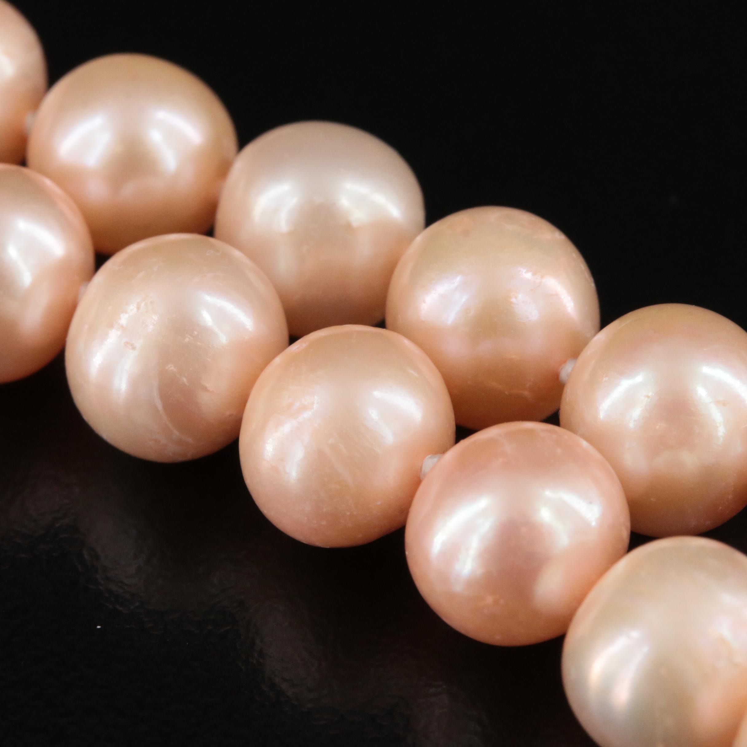 Opera Length Pearl Necklace with 14K Clasp