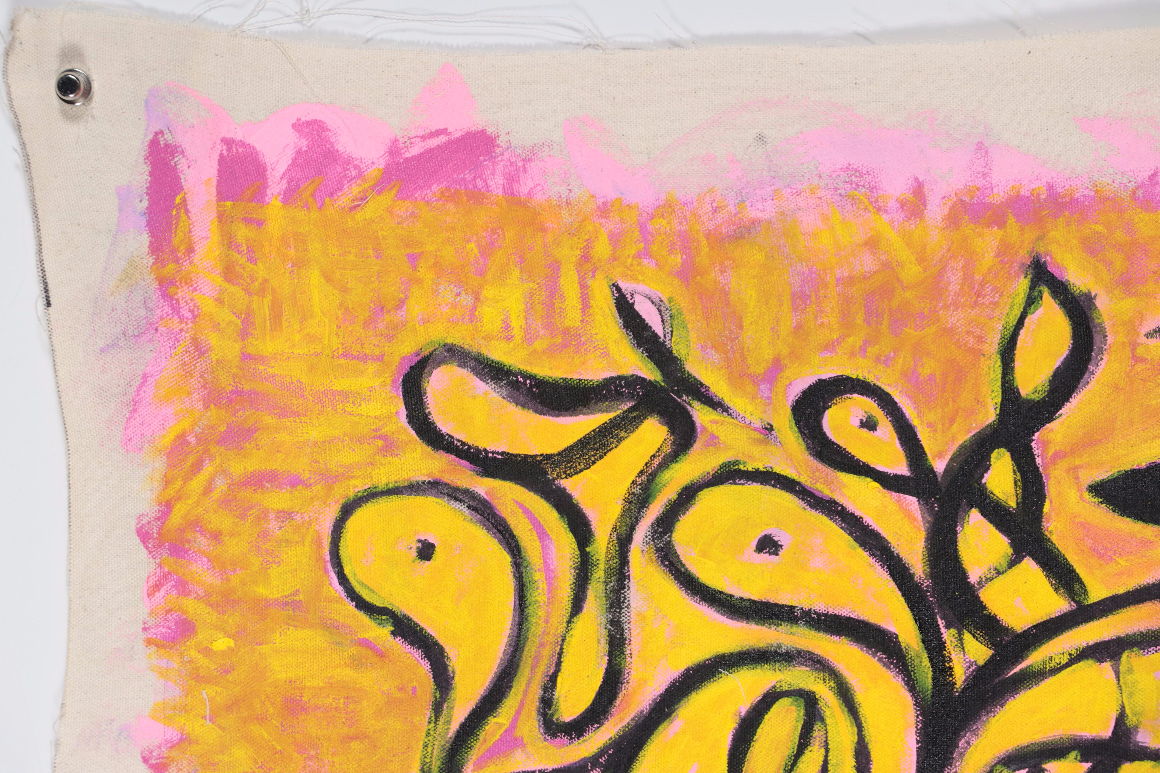 Osmel Almora Miró Non-objective Oil Painting of Heart, 2023