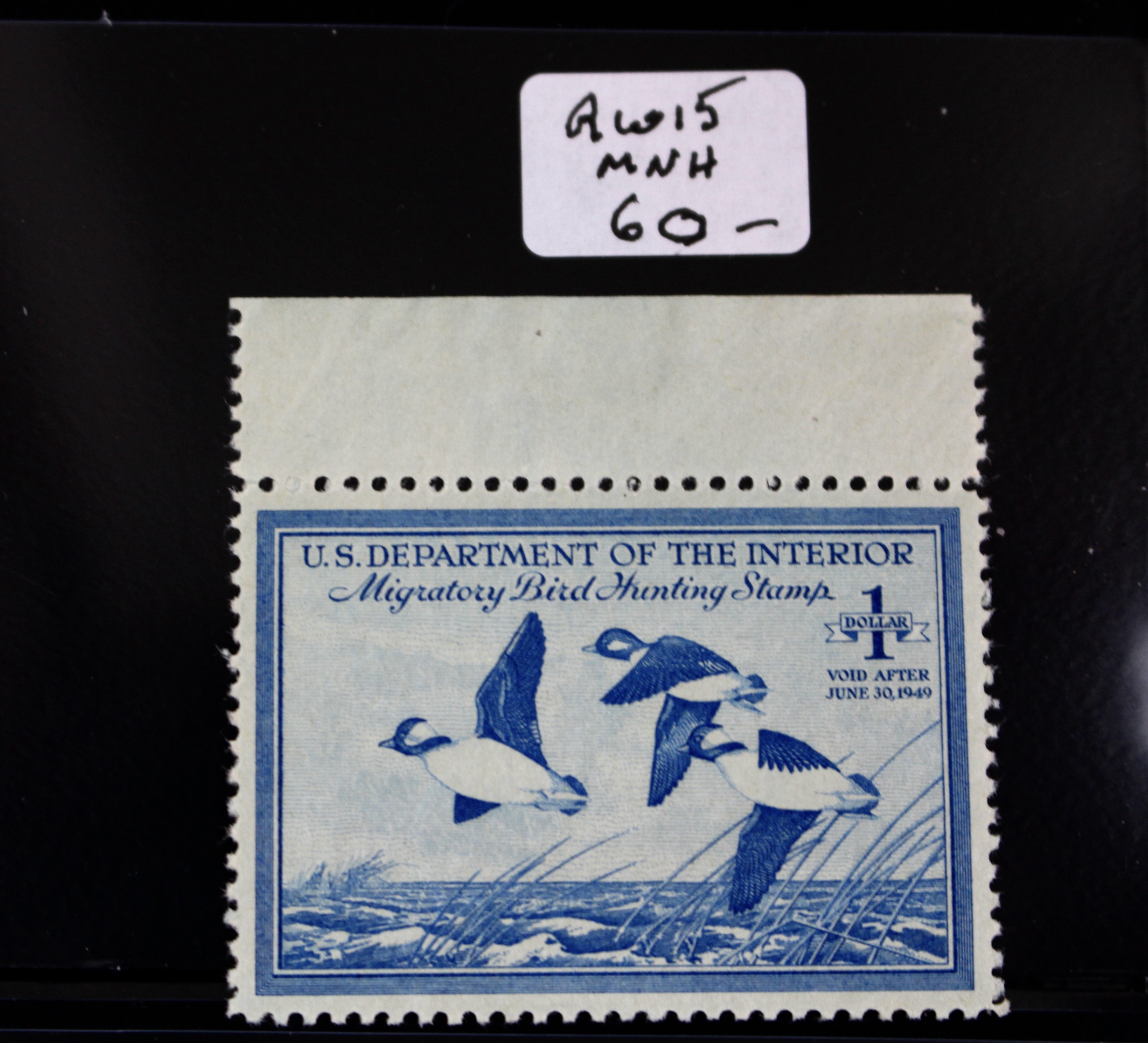 Early Group of Mint Condition U.S. Duck Stamps, 1943-1949