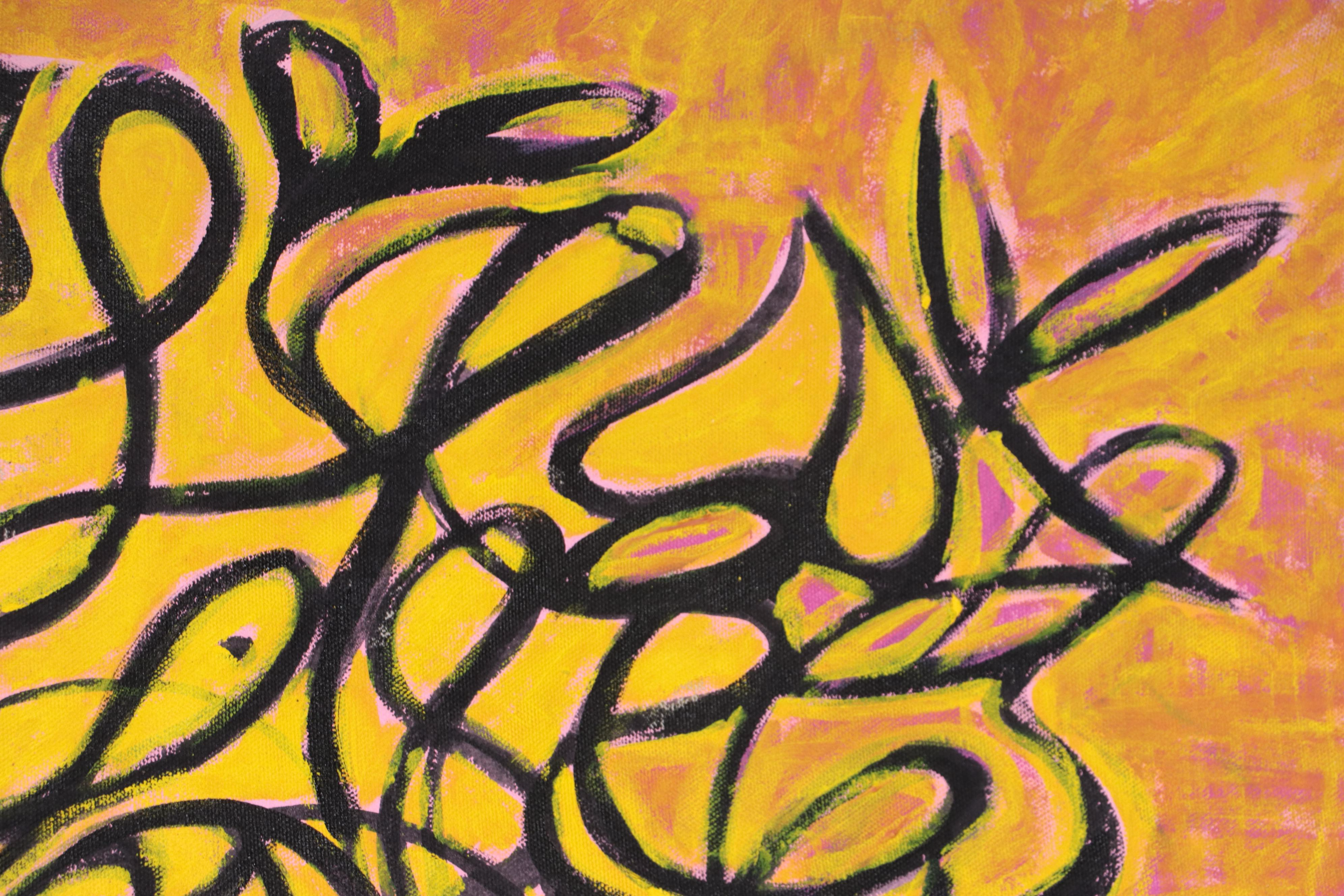 Osmel Almora Miró Non-objective Oil Painting of Heart, 2023