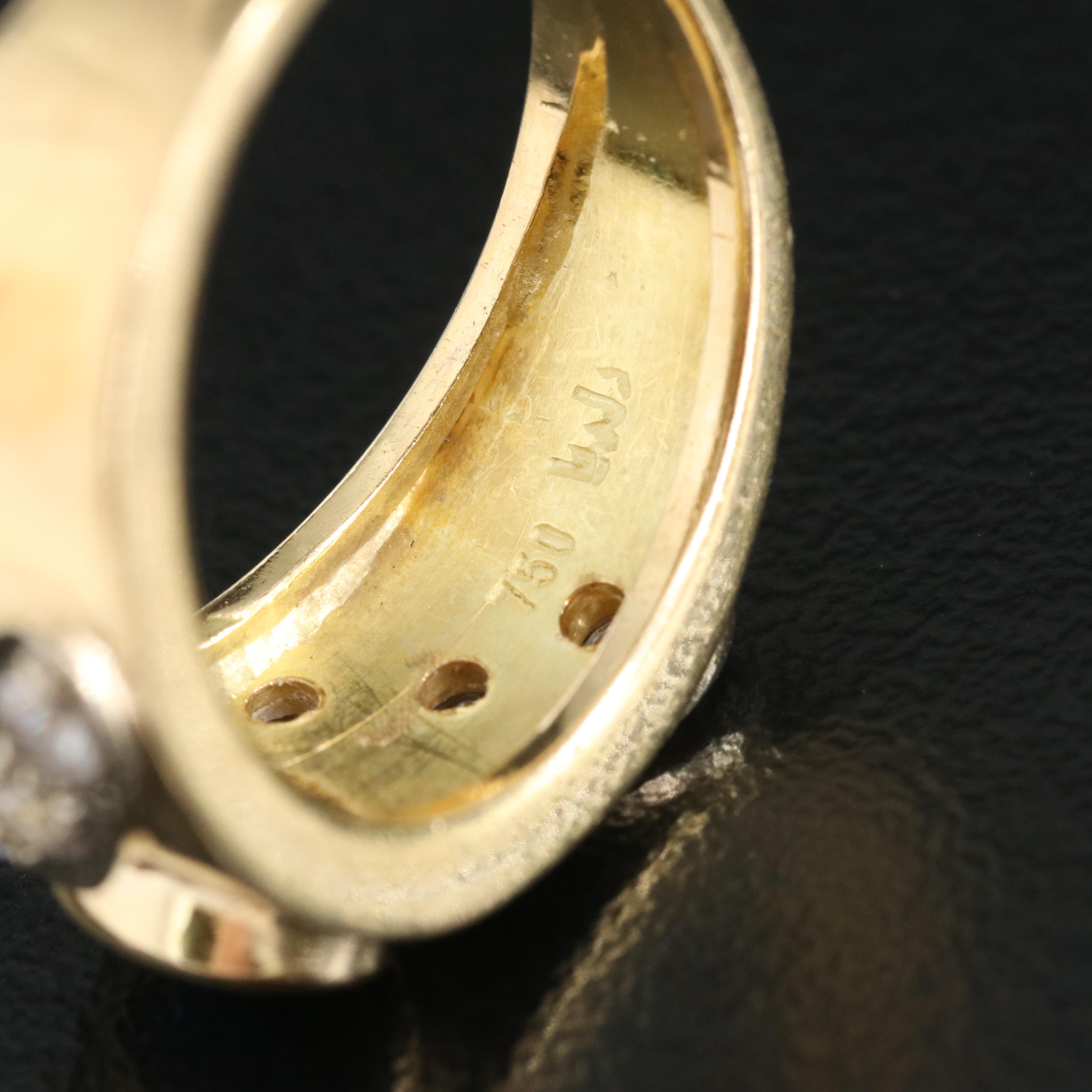 18K Sapphire and Diamond Ring