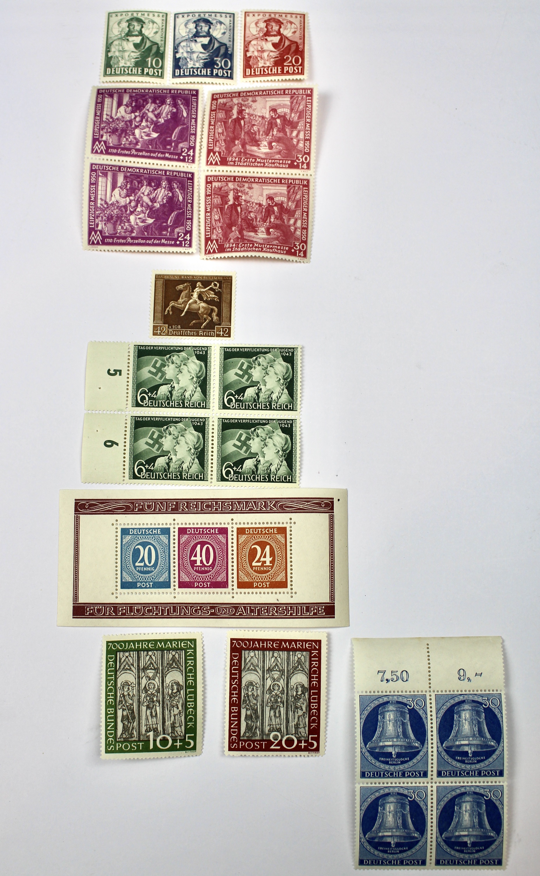 MNH German Postage Stamp Collection