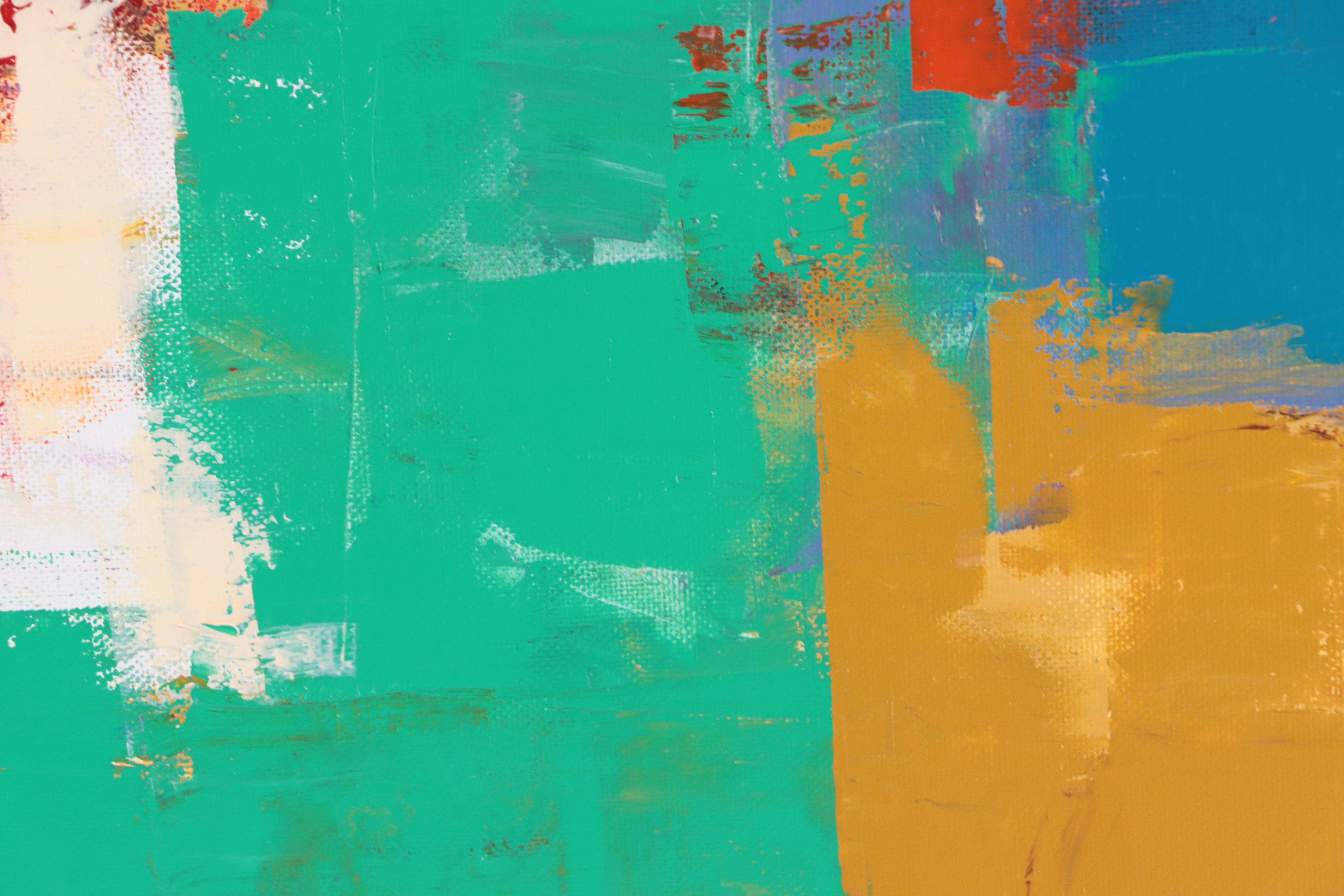 Sanna Abstract Acrylic Painting "Yearning for Quiet," 2023