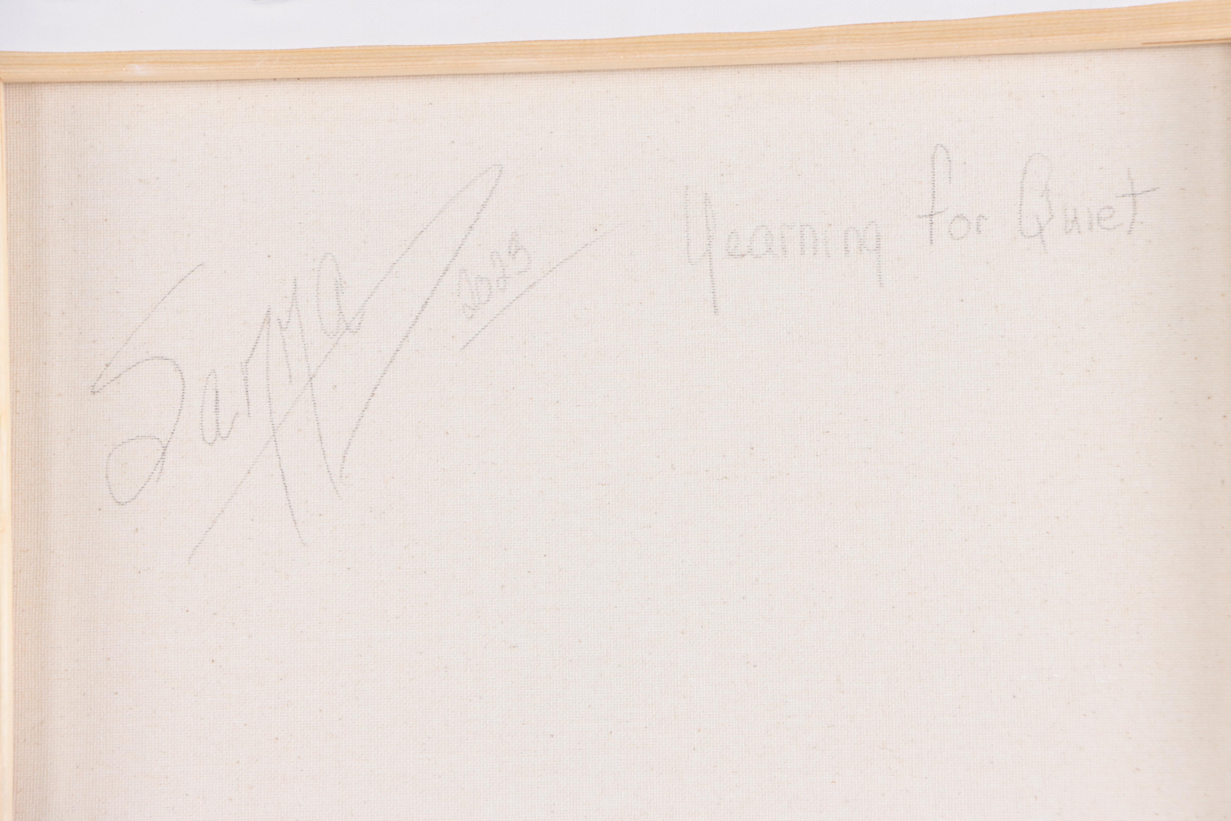 Sanna Abstract Acrylic Painting "Yearning for Quiet," 2023