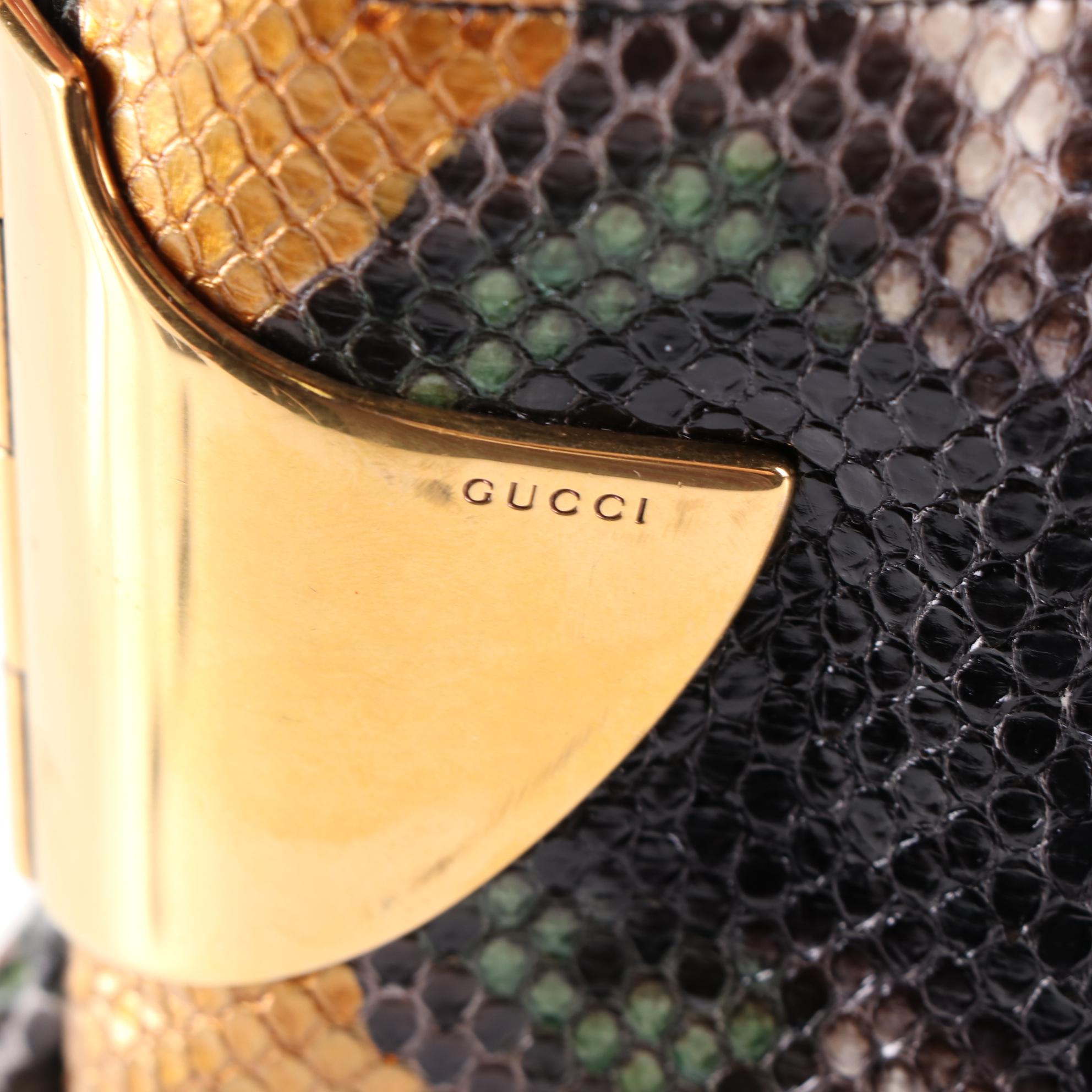 Gucci 1970 Python Hobo Bag