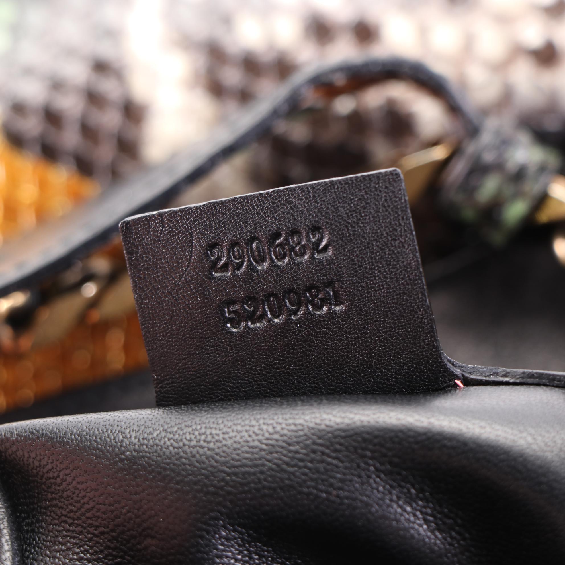 Gucci 1970 Python Hobo Bag