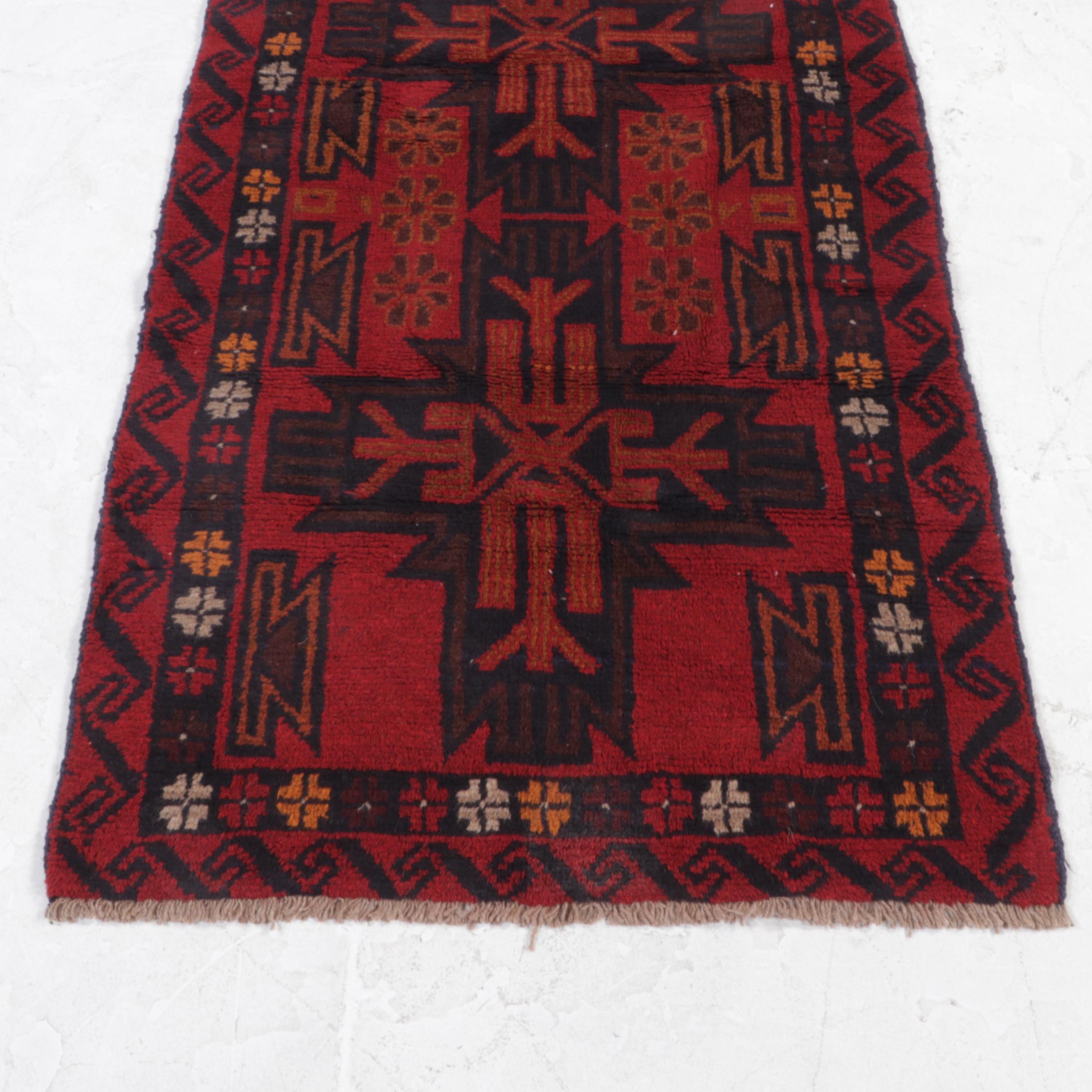 2'9 x 5' Hand-Knotted Afghan Taimani Accent Rug