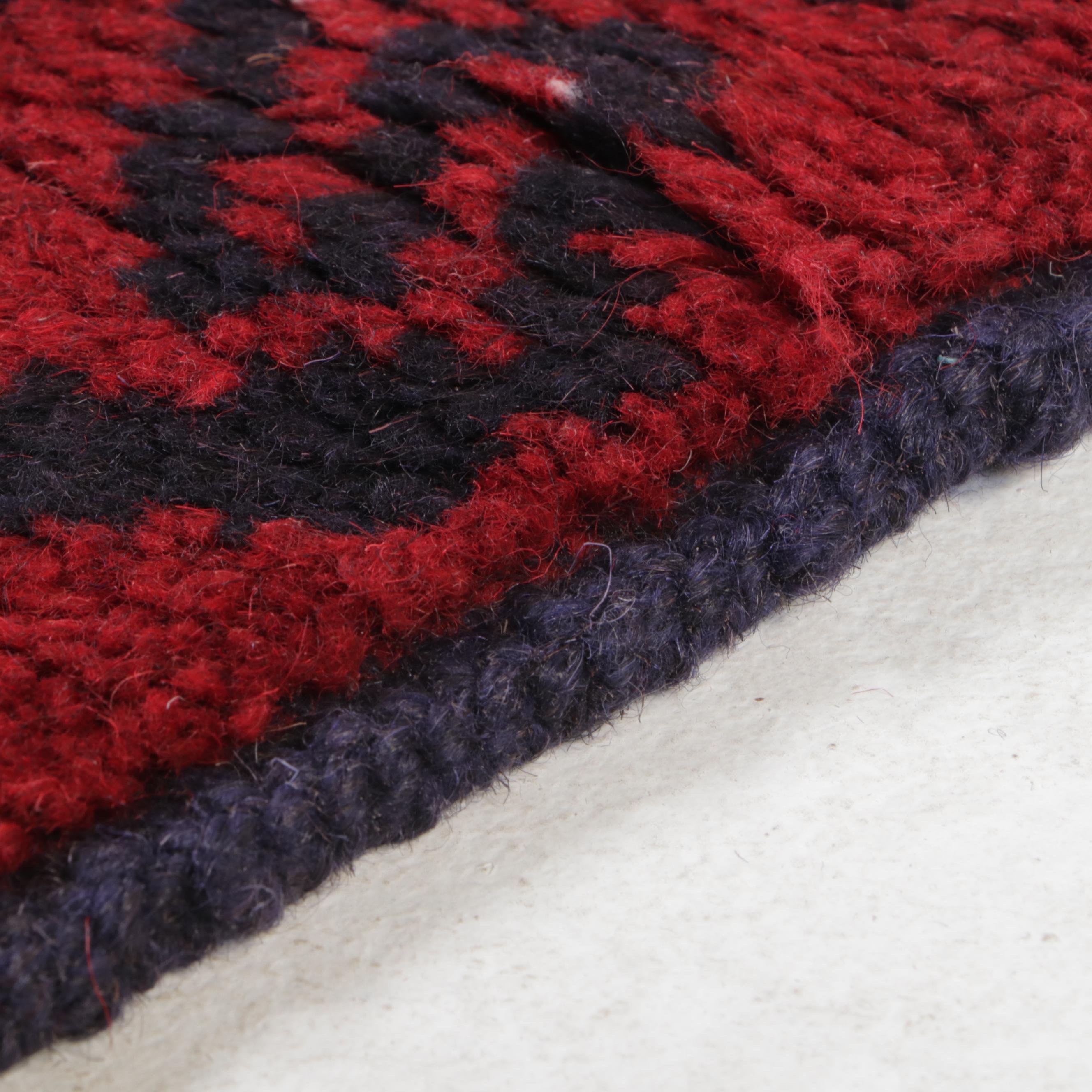 2'9 x 5' Hand-Knotted Afghan Taimani Accent Rug