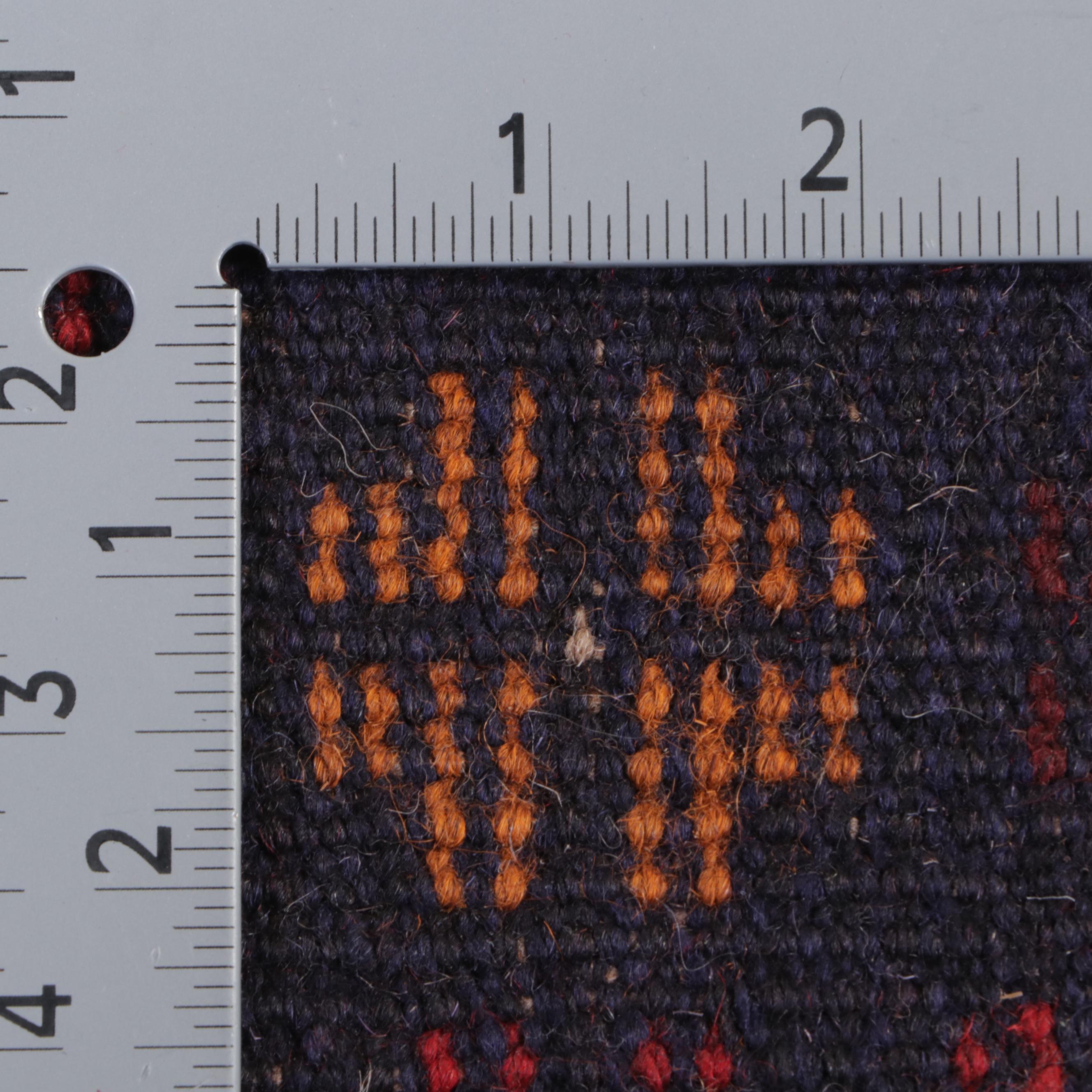 2'9 x 5' Hand-Knotted Afghan Taimani Accent Rug