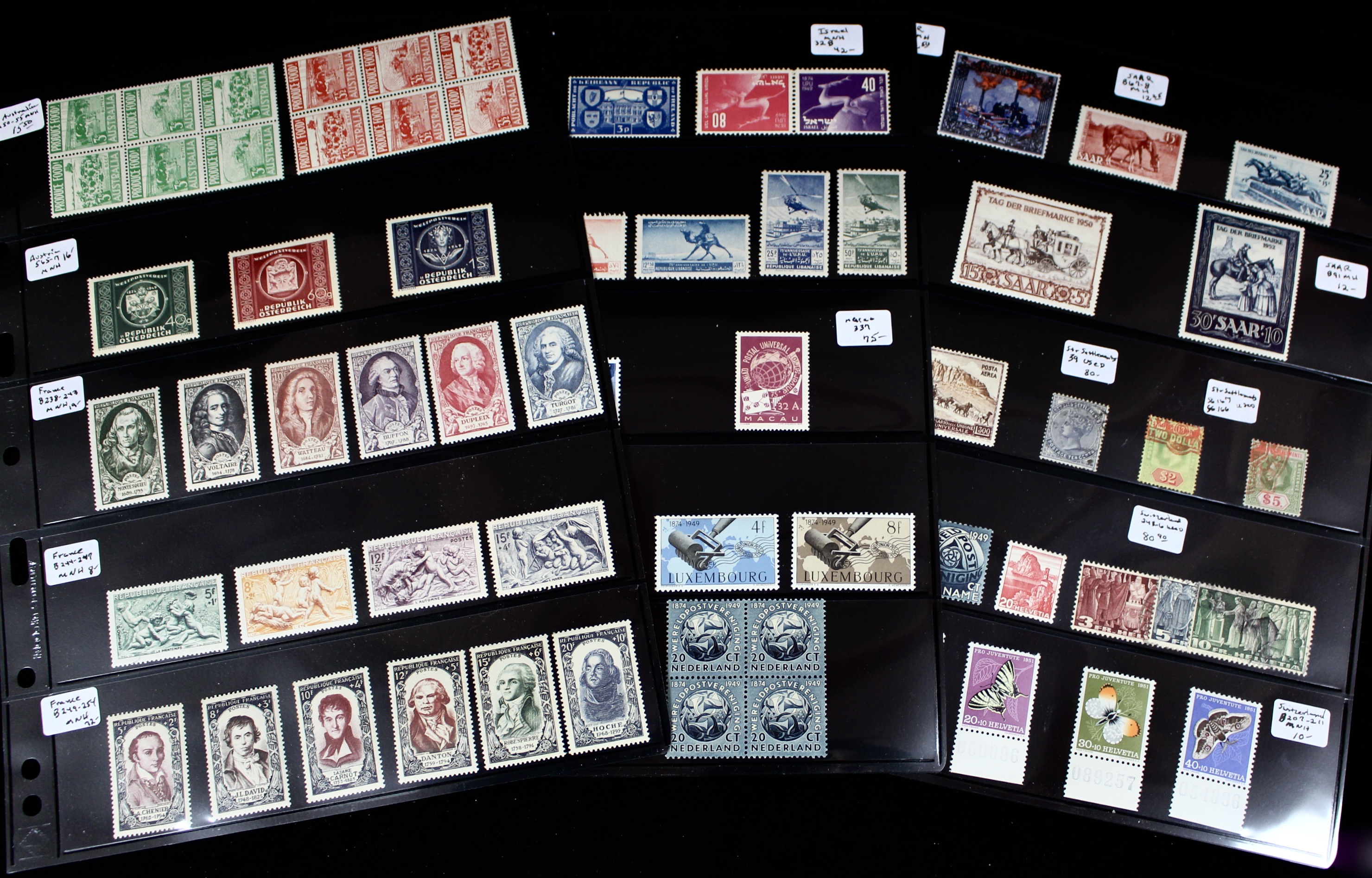Foreign Postage Stamp Collection