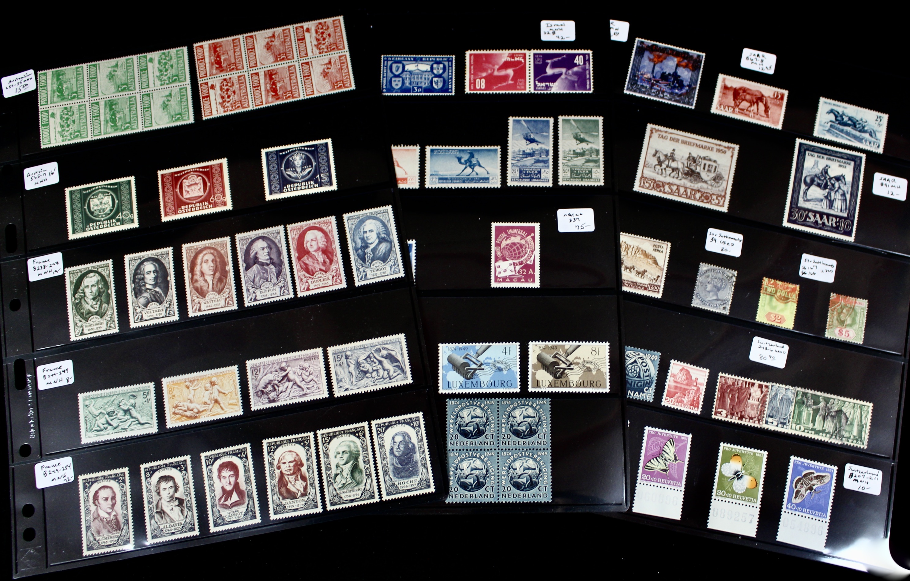 Foreign Postage Stamp Collection
