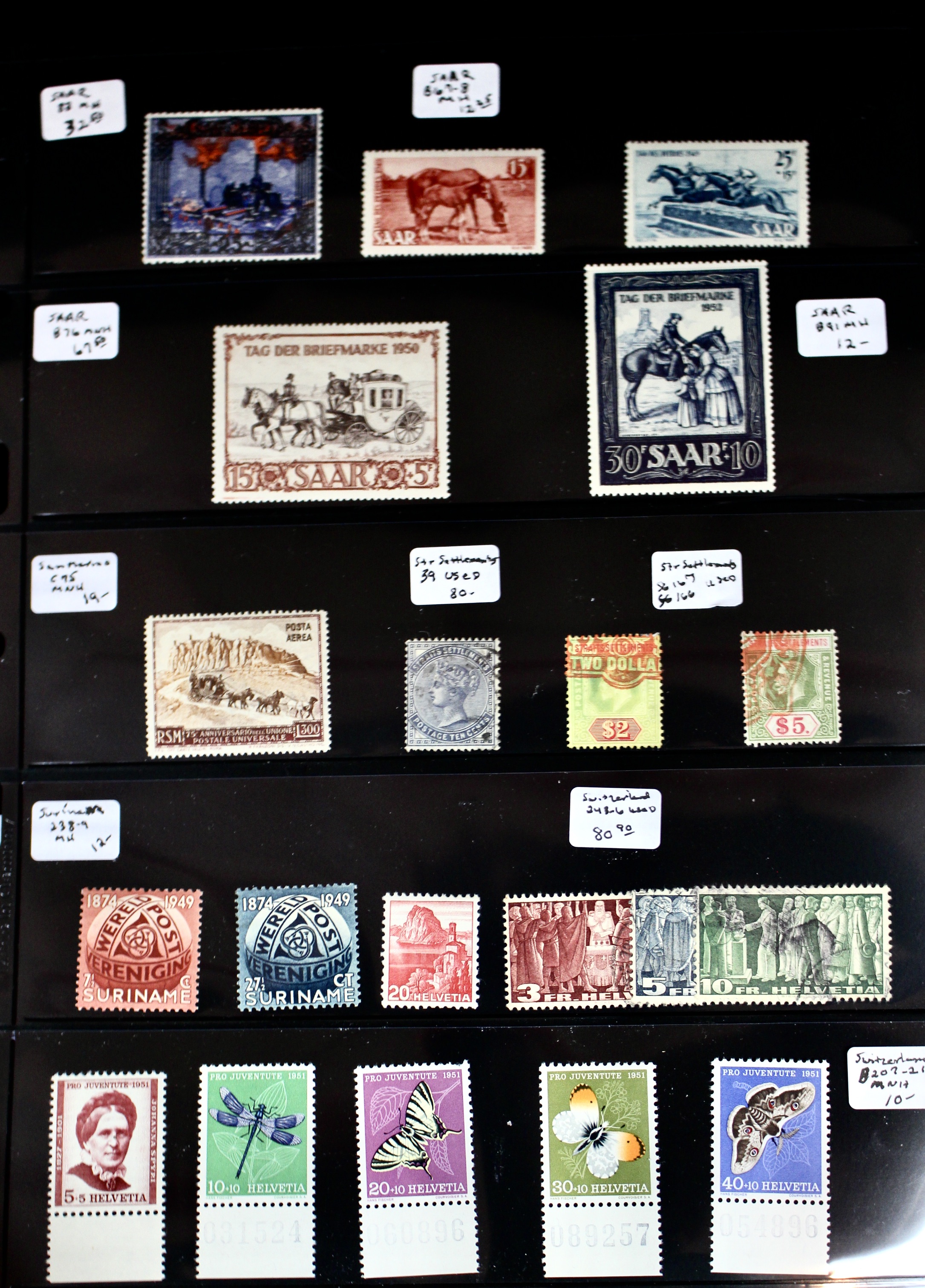 Foreign Postage Stamp Collection