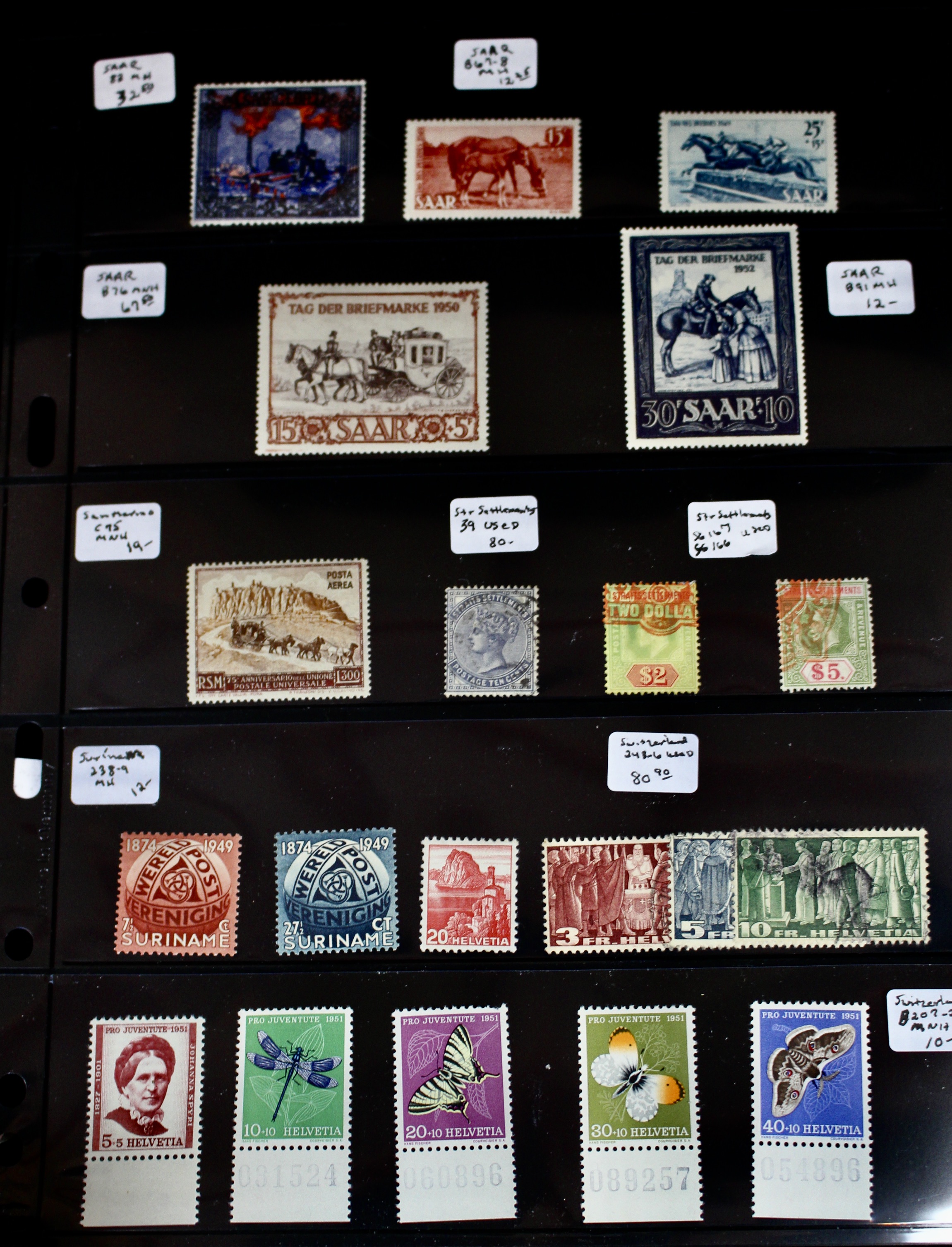 Foreign Postage Stamp Collection