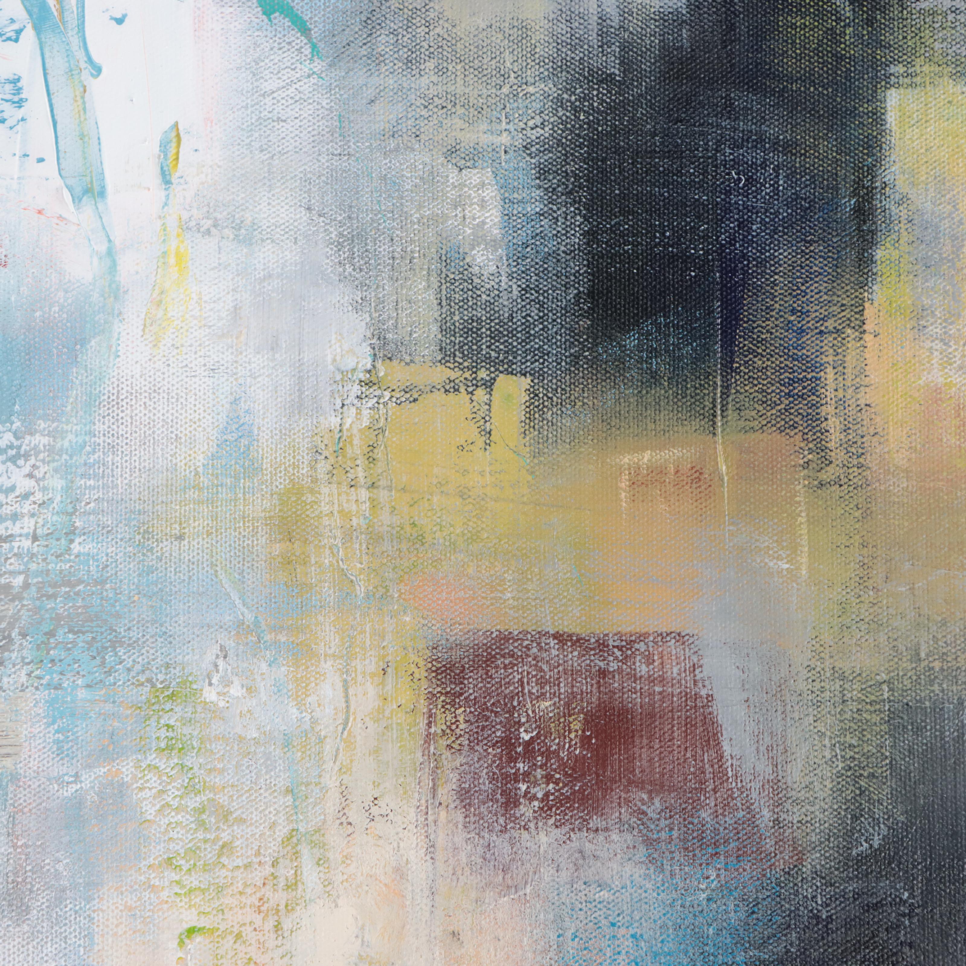 Sanna Abstract Acrylic Painting "Seeking Mountain Air," 2023