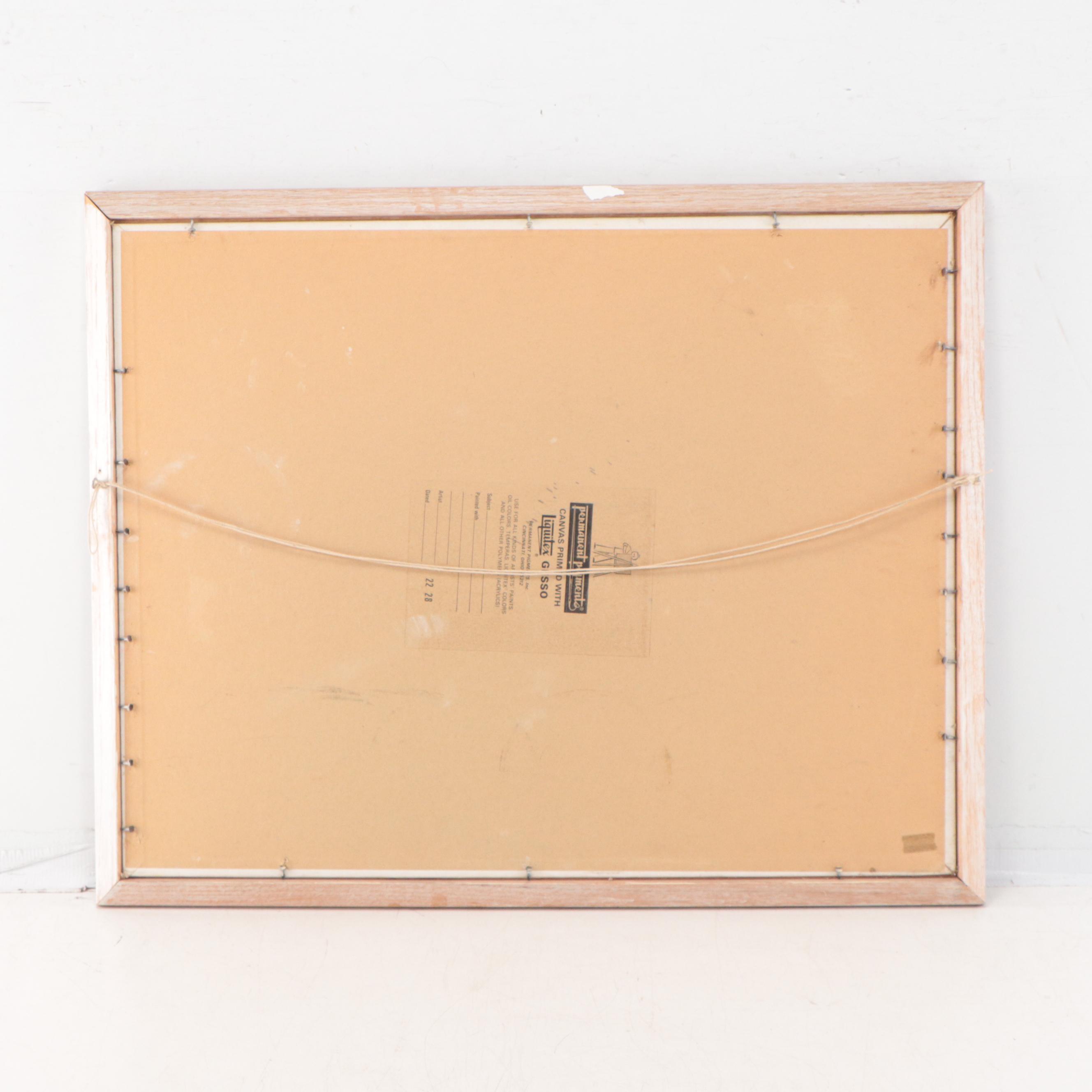 Rama Oil Painting of Indian Women, 1972