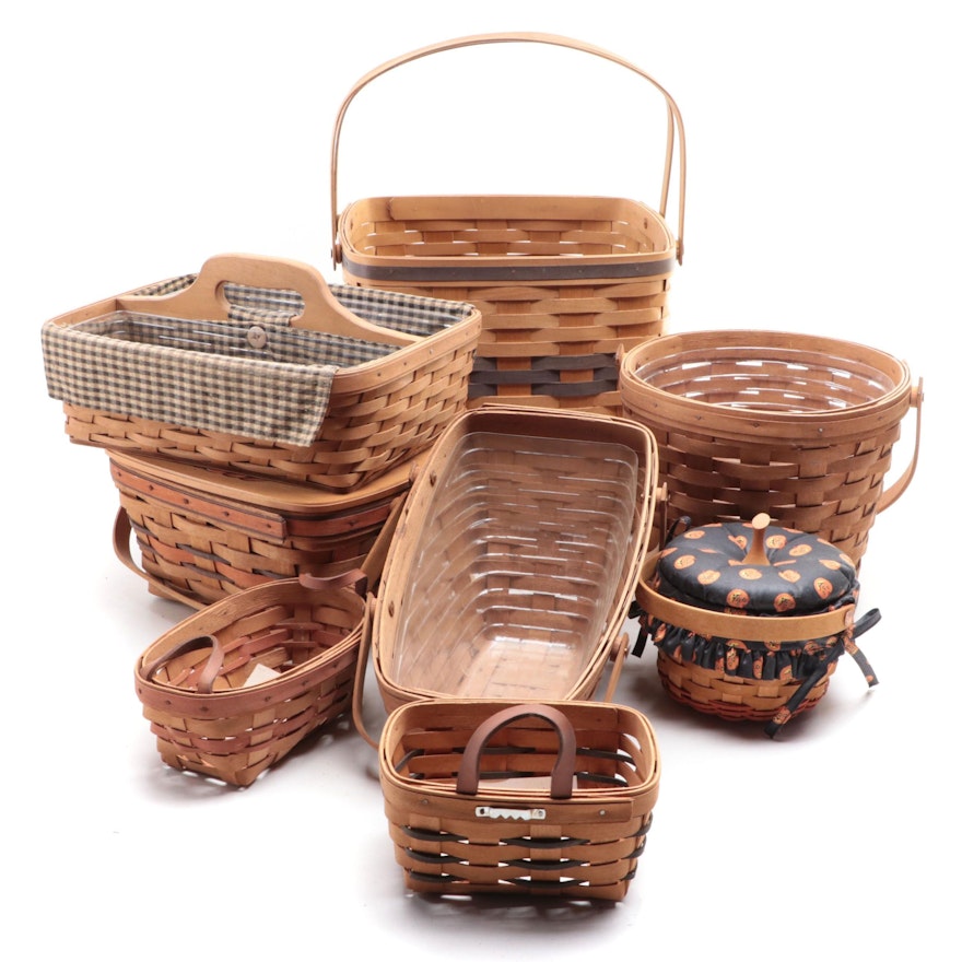 Longaberger Pumpkin Basket and Other Longaberger Baskets and Liners