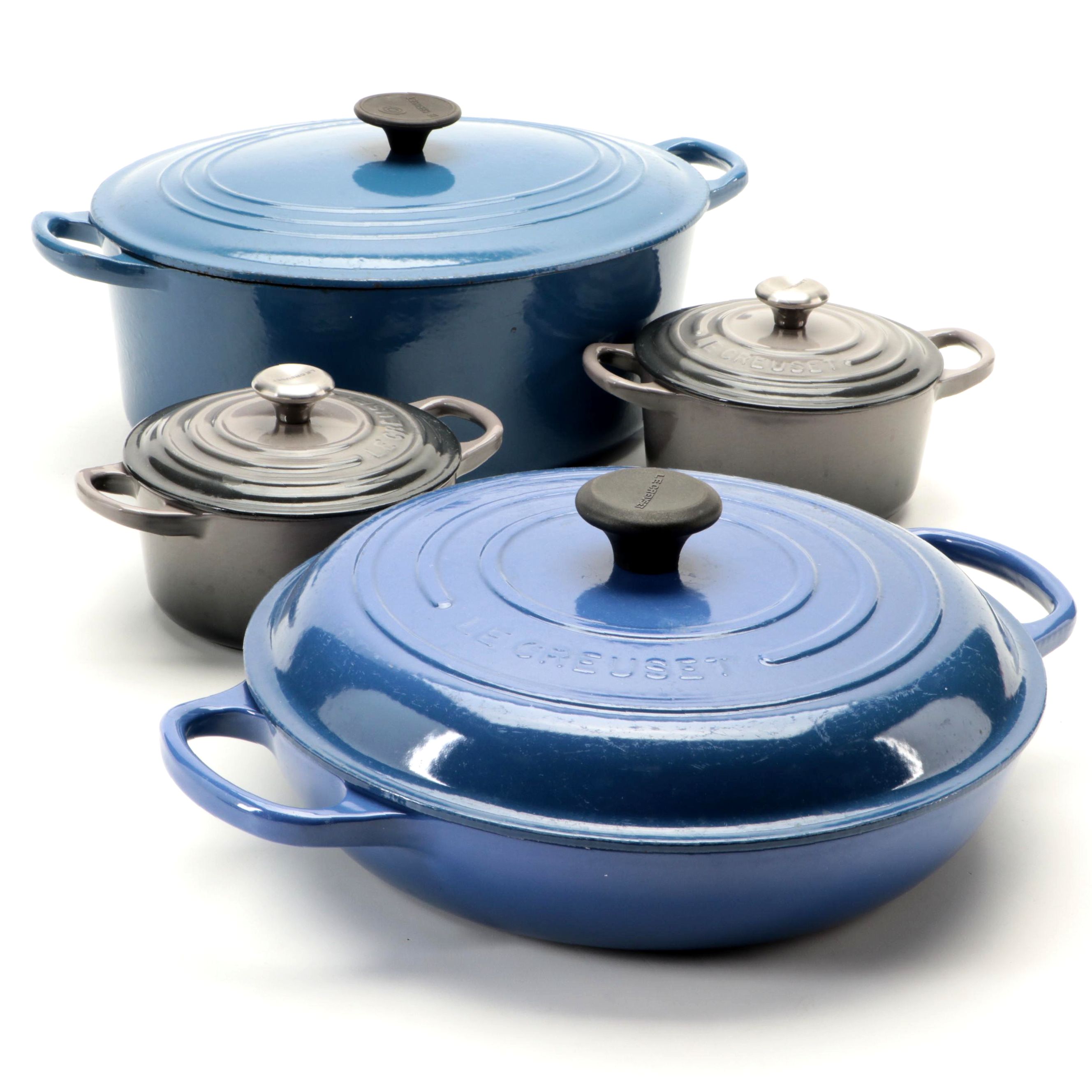 Le Creuset Enameled Cast Iron Braiser, Dutch Oven, and Mini Cocottes