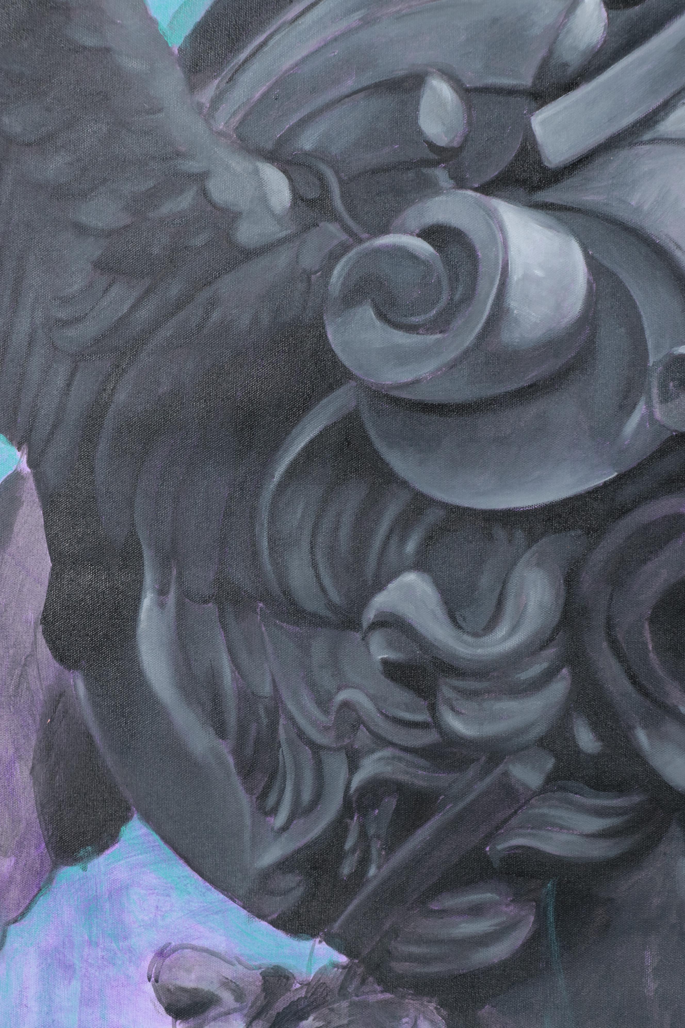 Osmel Almora Miró Oil Painting of Greek Figure