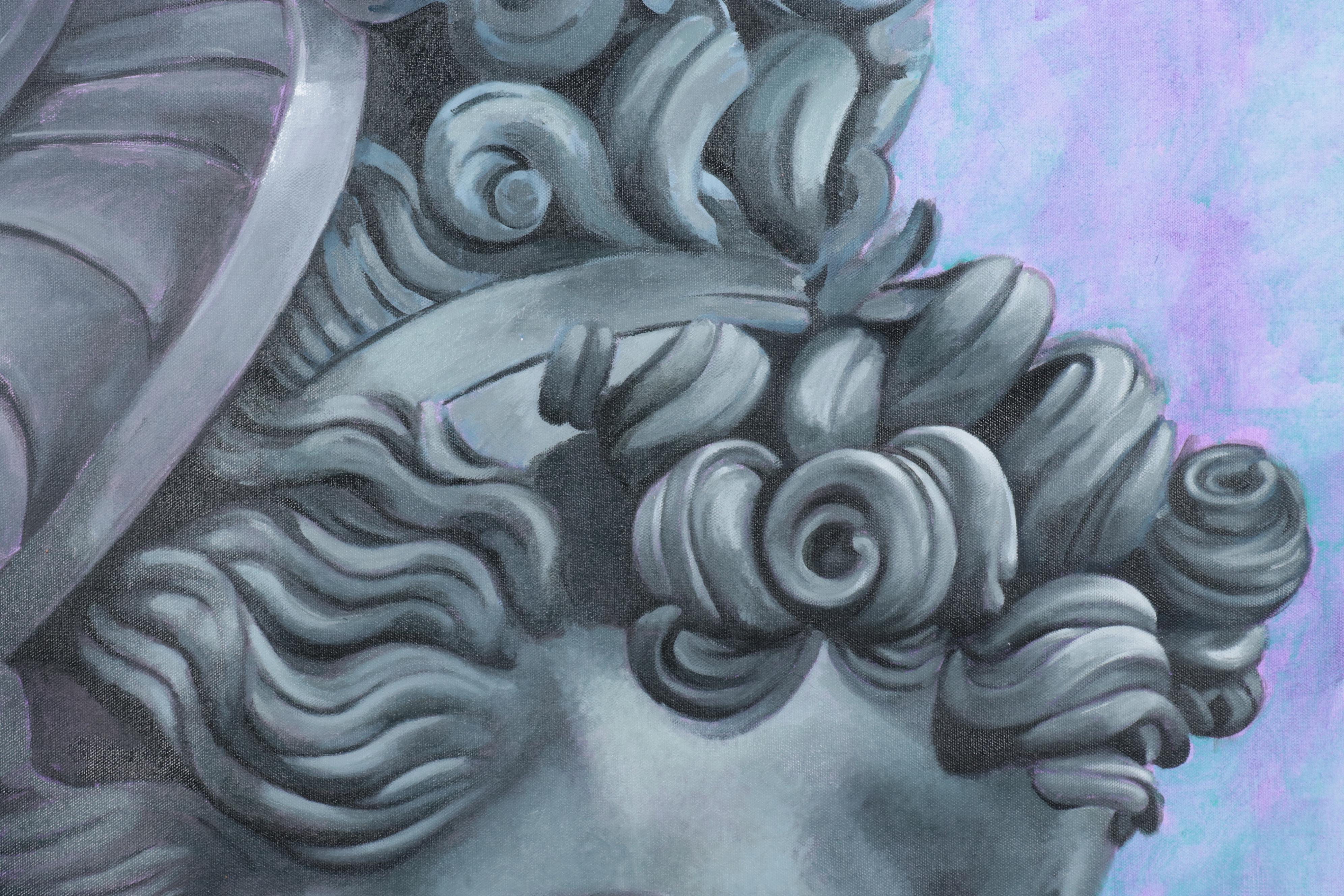 Osmel Almora Miró Oil Painting of Greek Figure