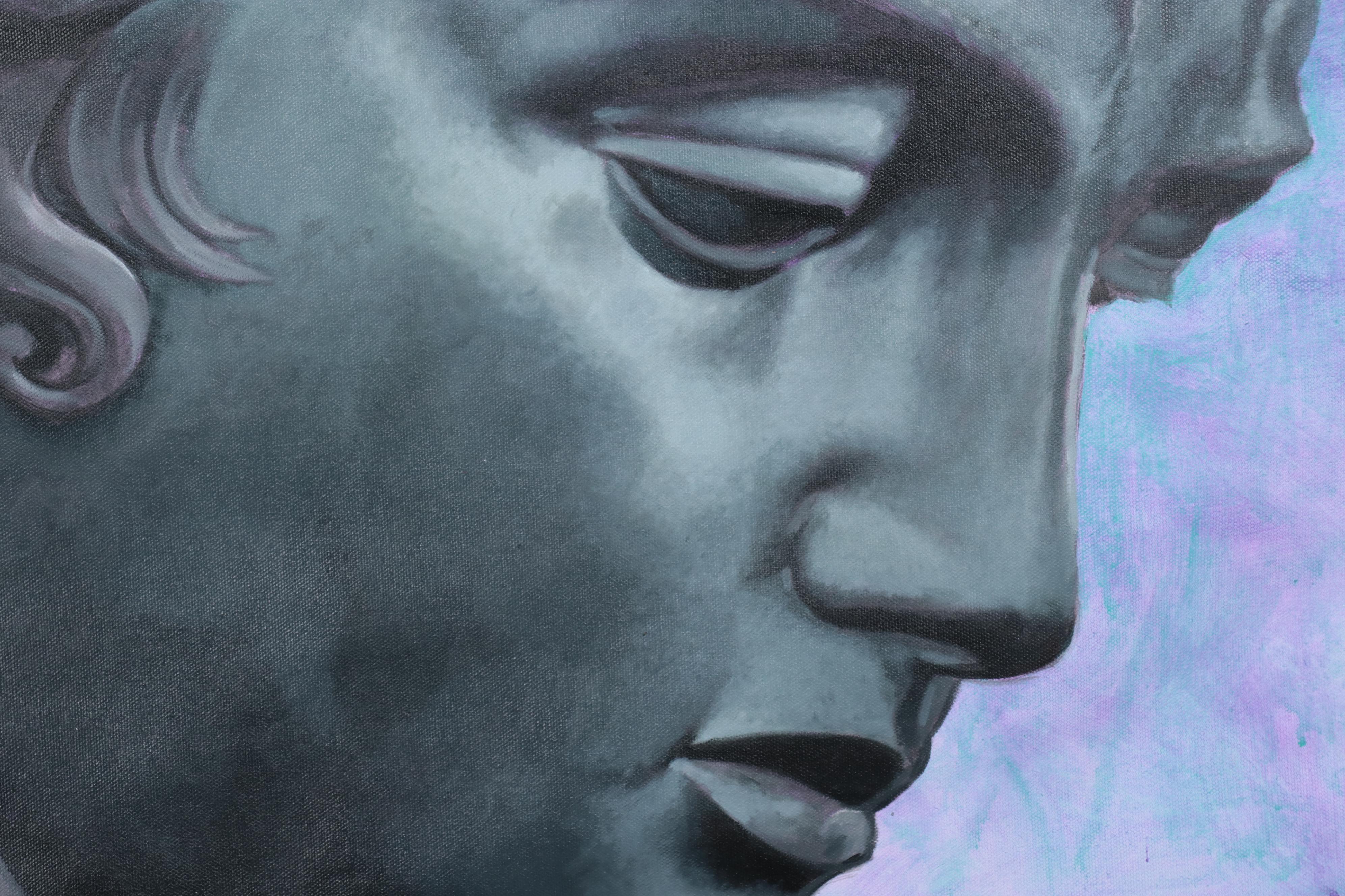 Osmel Almora Miró Oil Painting of Greek Figure