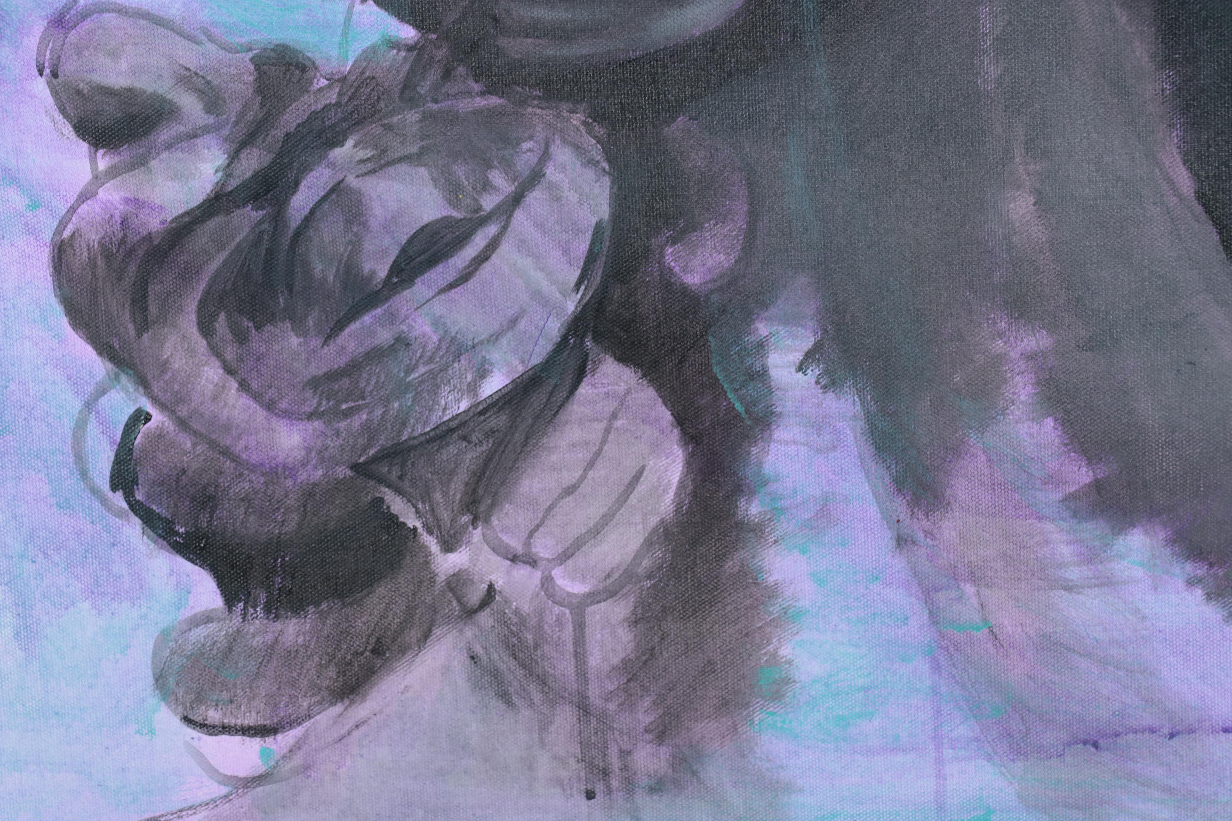 Osmel Almora Miró Oil Painting of Greek Figure