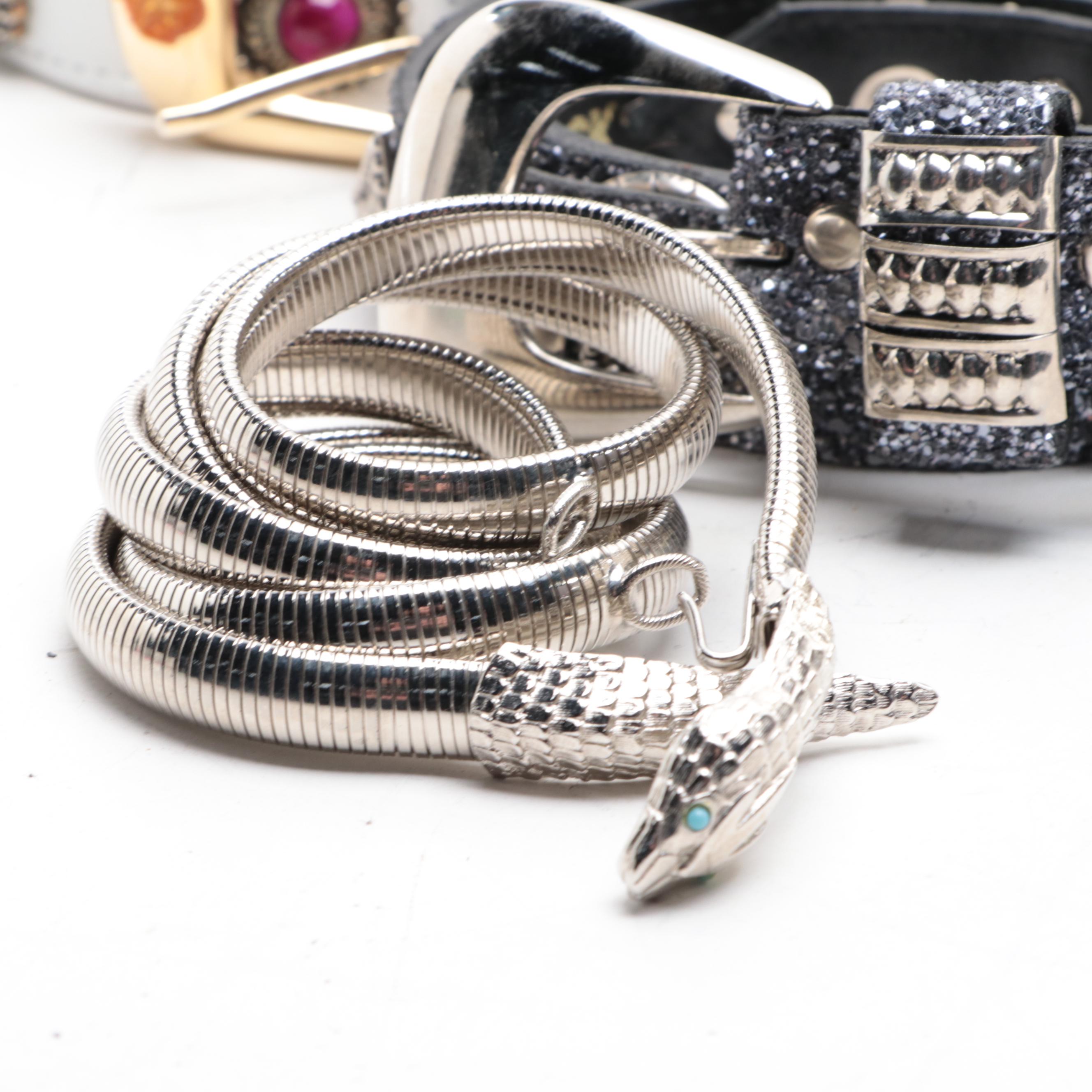 St. Maarten Embellished Belt, Robin Kahn, Adezy, Leatherock Belts and More