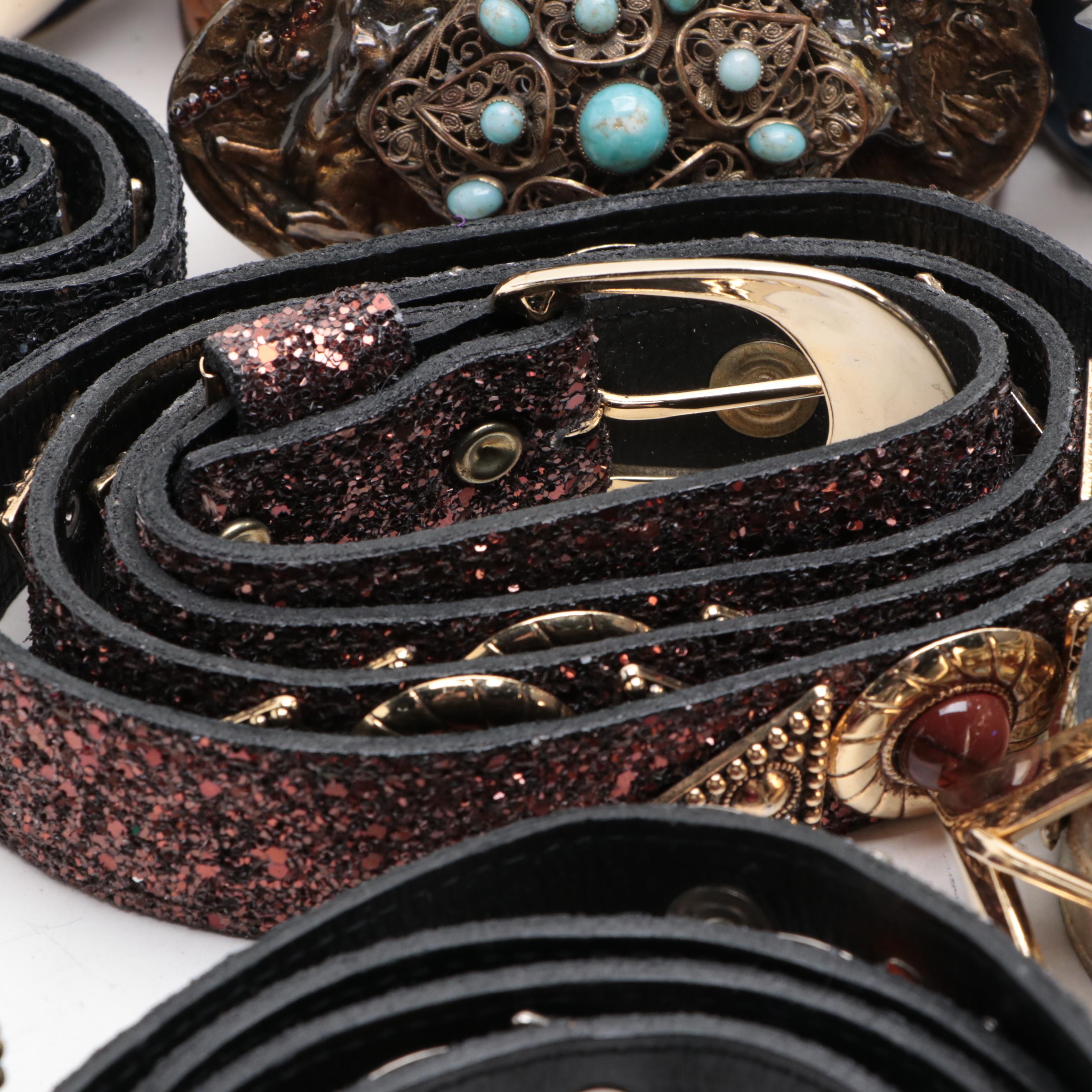 St. Maarten Embellished Belt, Robin Kahn, Adezy, Leatherock Belts and More