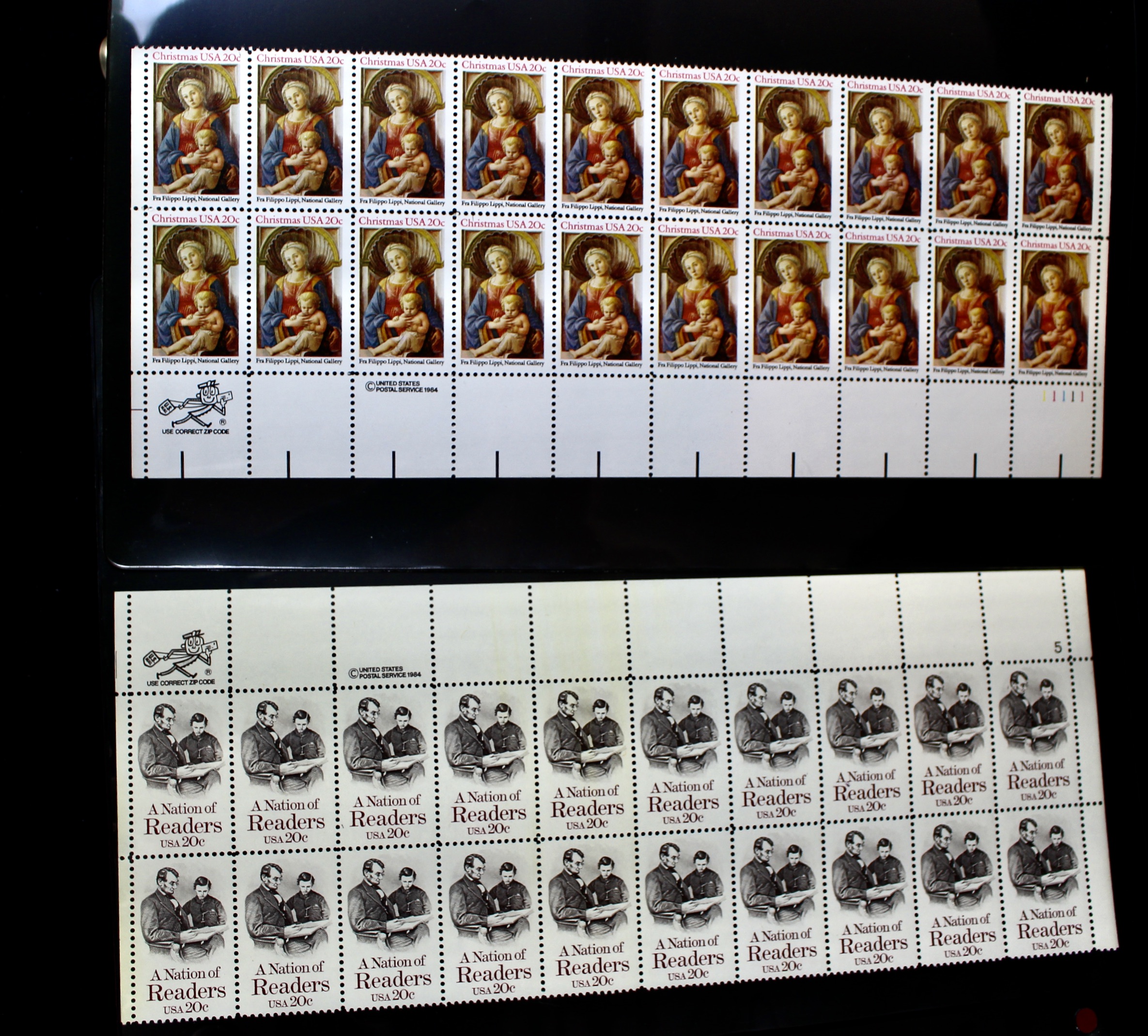 U.S. Mint Condition Postage Stamp Collection