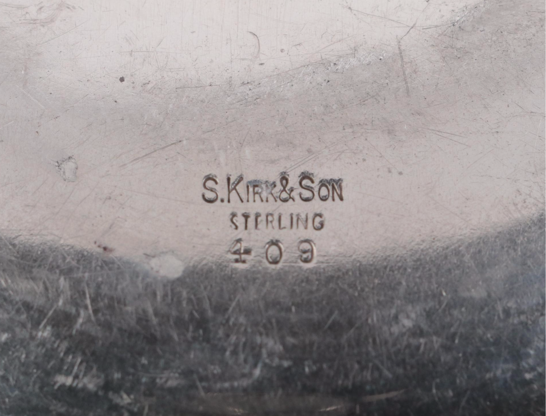 S. Kirk & Son Sterling Silver Bowl with Stieff Sterling Children's Utensils