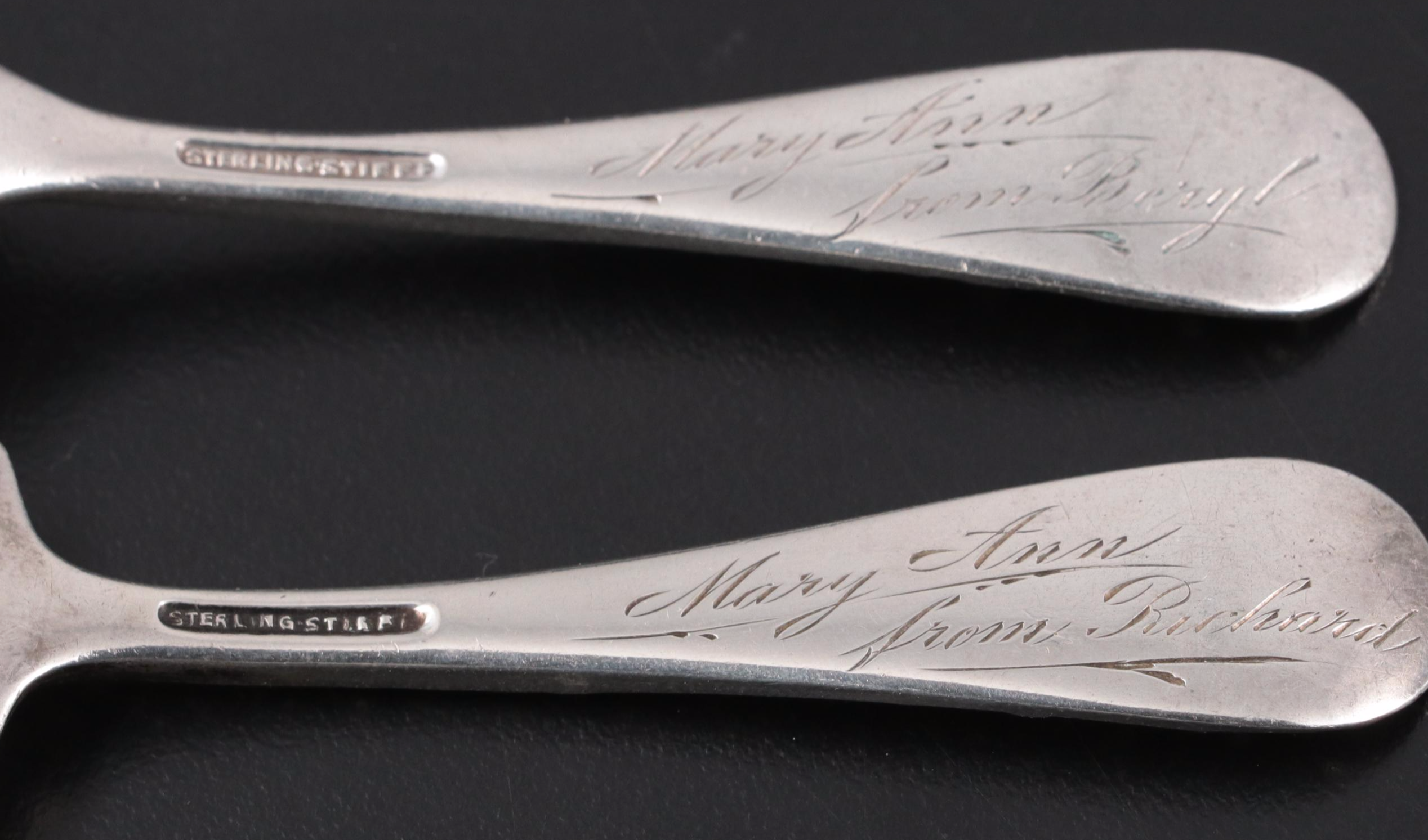 S. Kirk & Son Sterling Silver Bowl with Stieff Sterling Children's Utensils