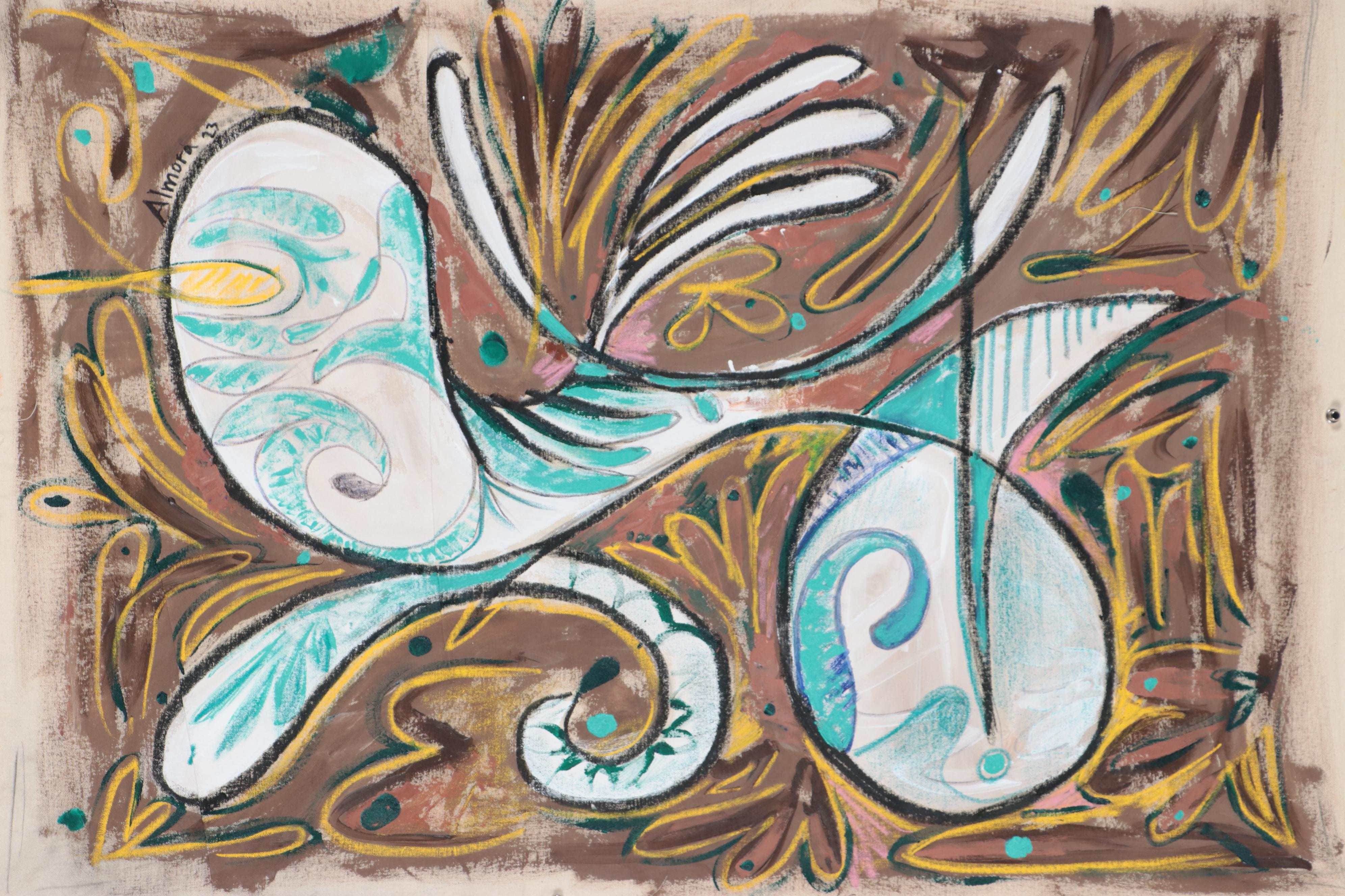 Osmel Almora Miró Non-objective Oil Painting, 2023