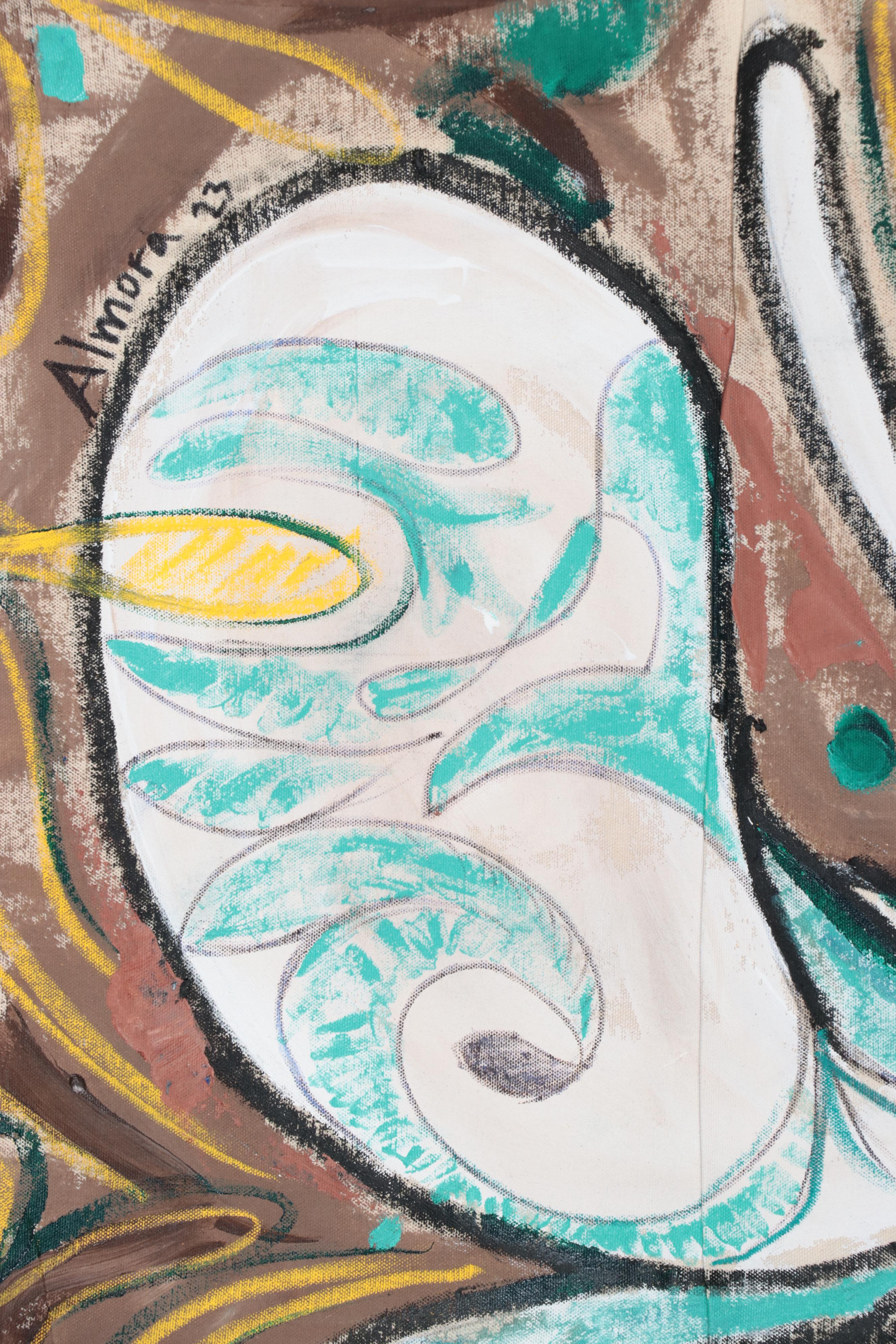 Osmel Almora Miró Non-objective Oil Painting, 2023