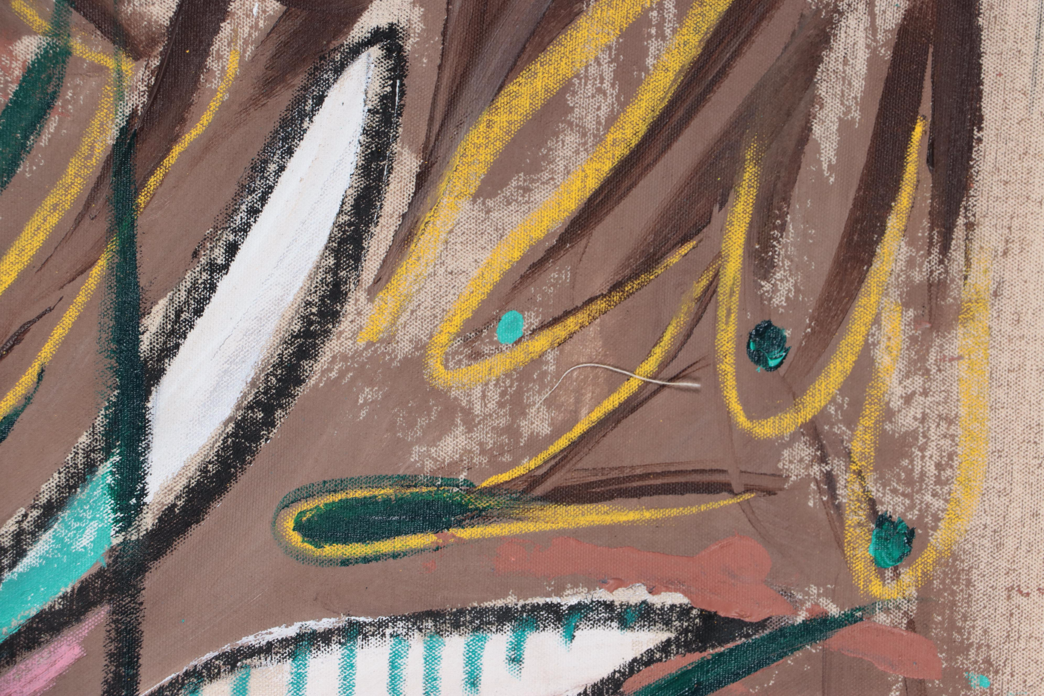 Osmel Almora Miró Non-objective Oil Painting, 2023