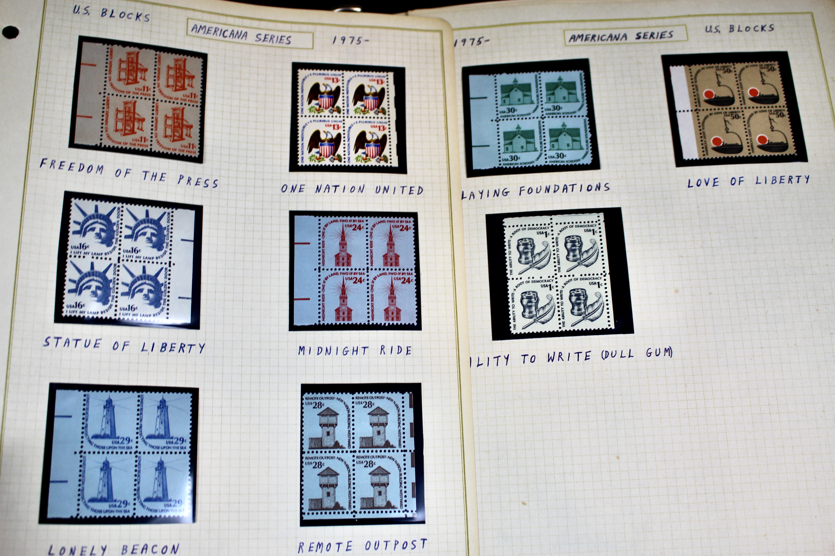 Mint Condition U.S. Postage Stamp Collection, 1950s to 2000s