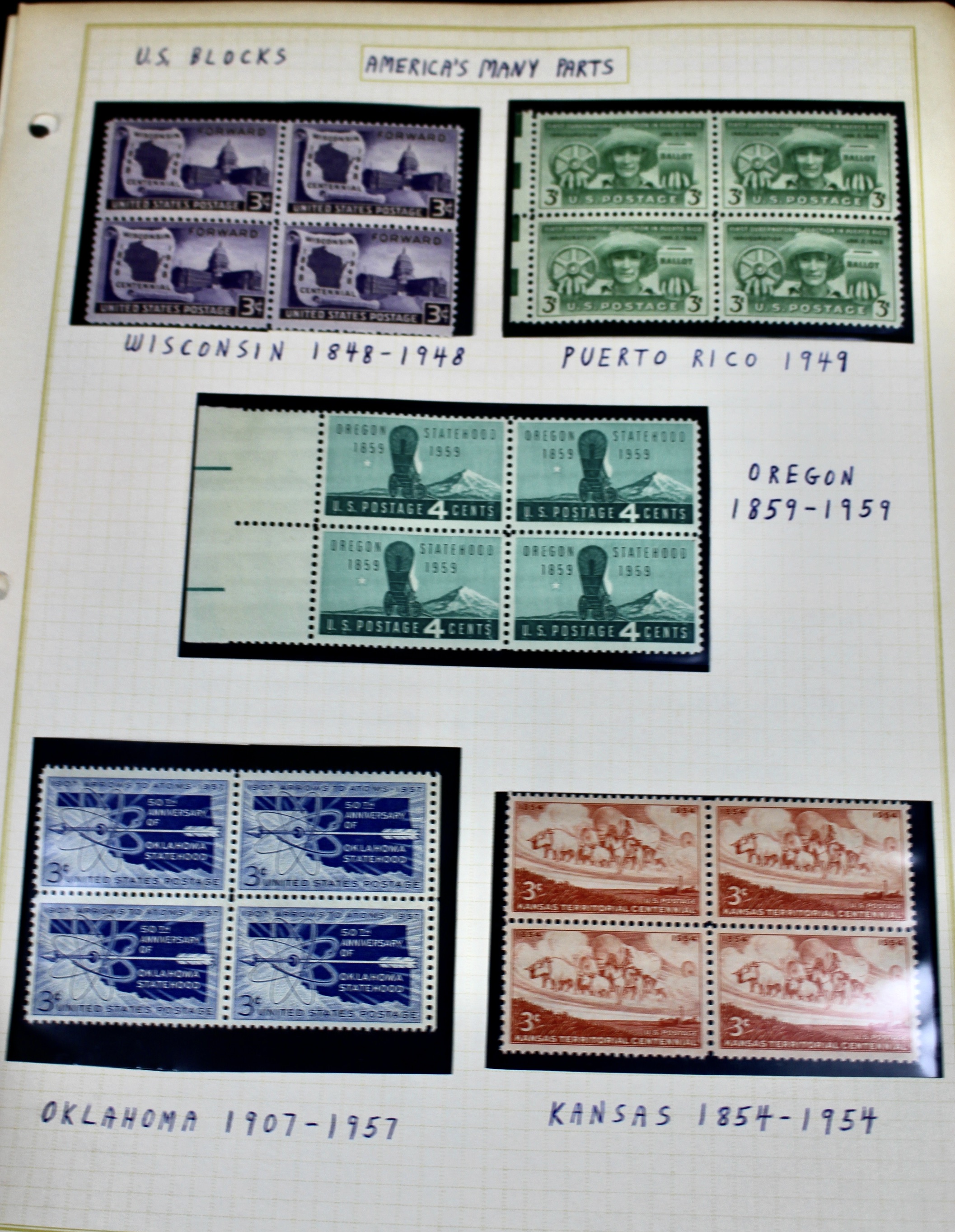 Mint Condition U.S. Postage Stamp Collection, 1950s to 2000s
