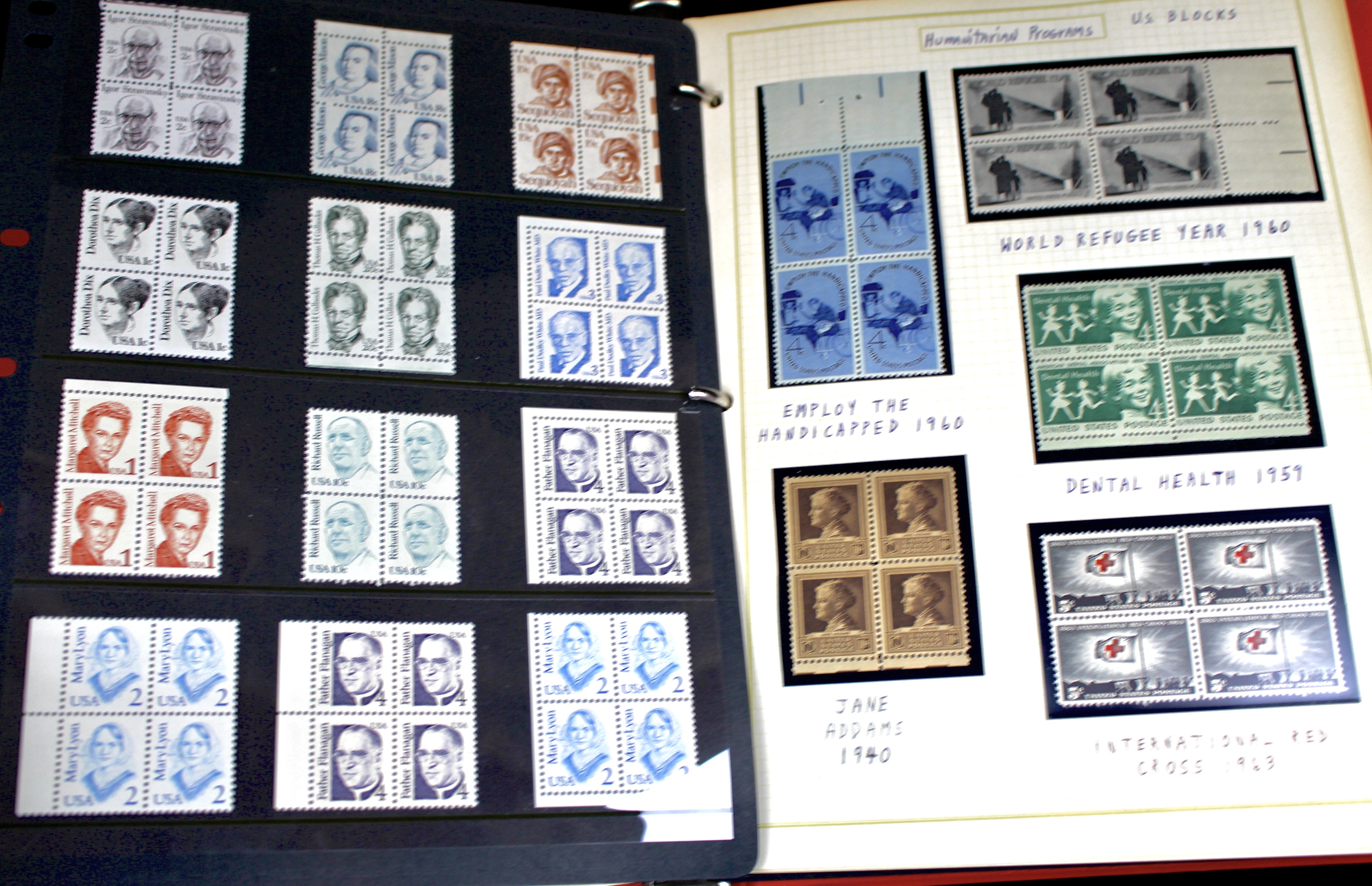 Mint Condition U.S. Postage Stamp Collection, 1950s to 2000s
