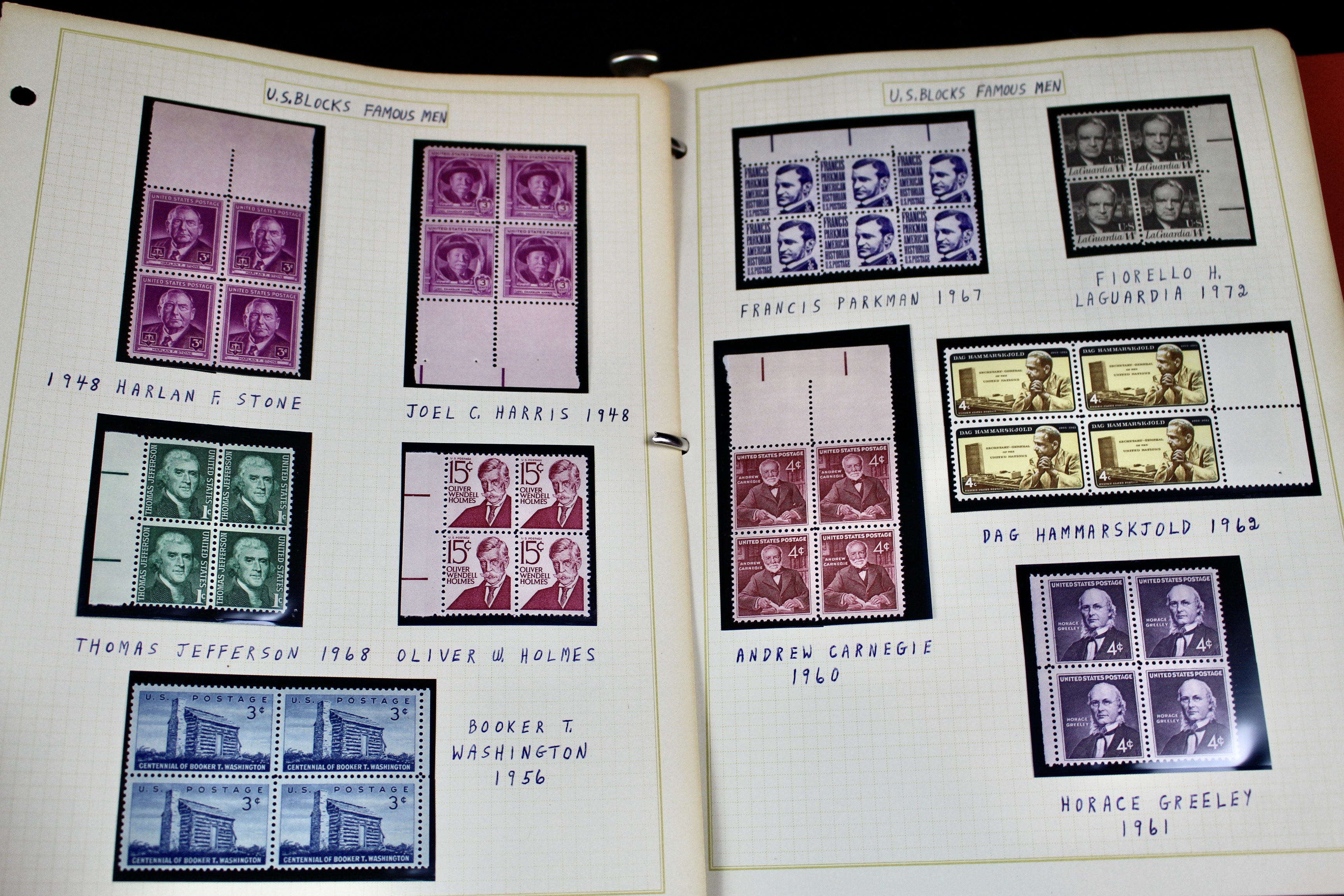 Mint Condition U.S. Postage Stamp Collection, 1950s to 2000s