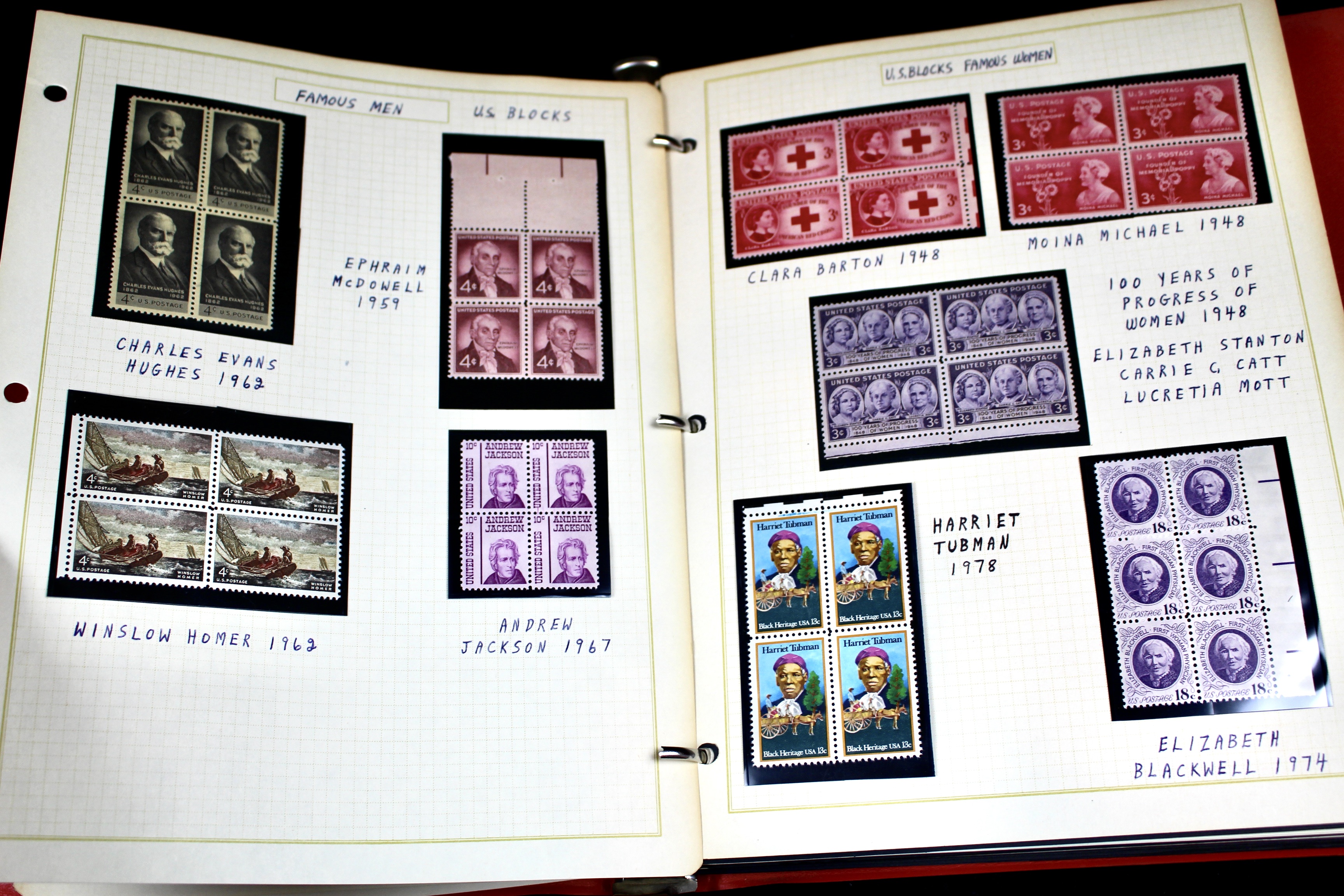 Mint Condition U.S. Postage Stamp Collection, 1950s to 2000s