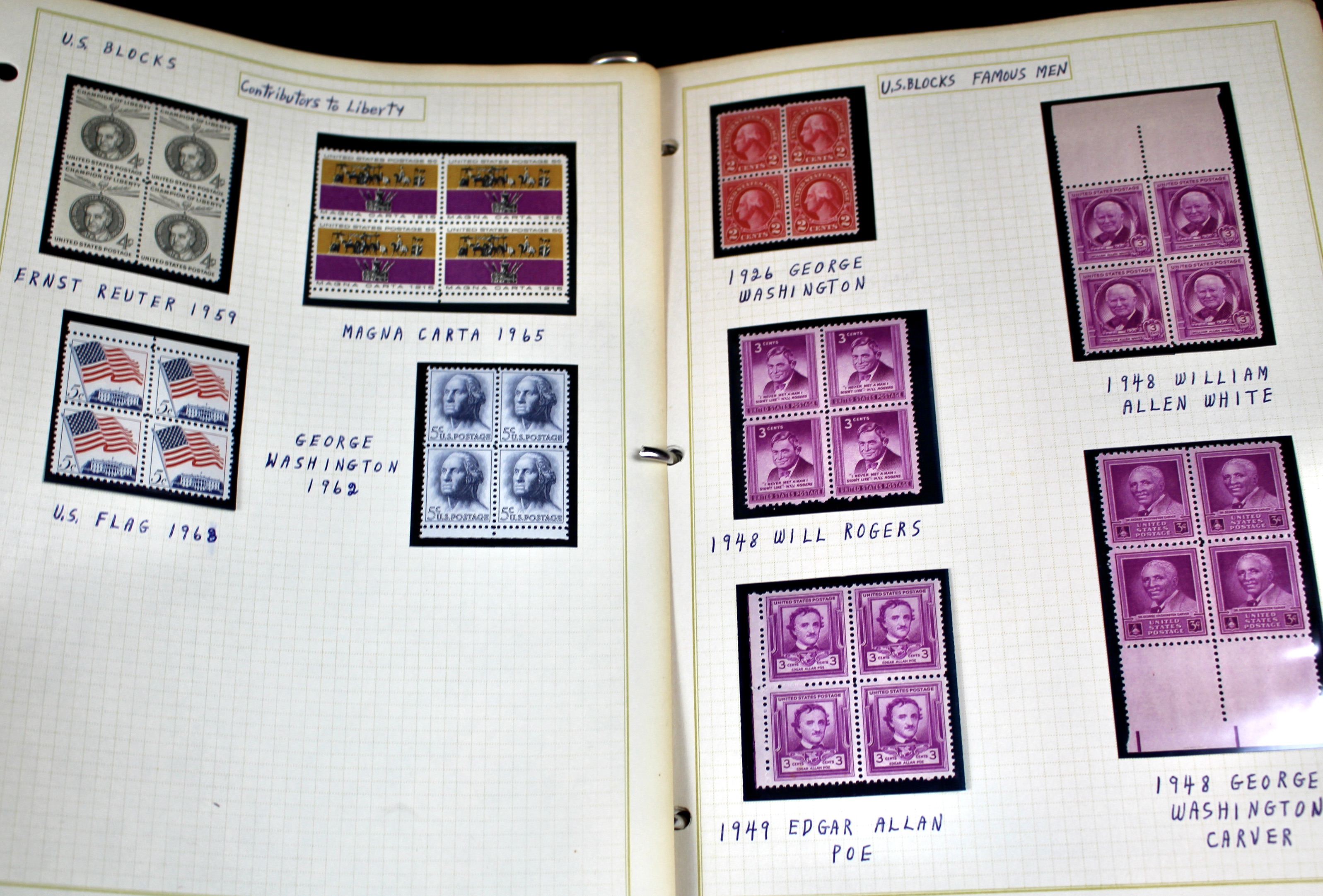 Mint Condition U.S. Postage Stamp Collection, 1950s to 2000s
