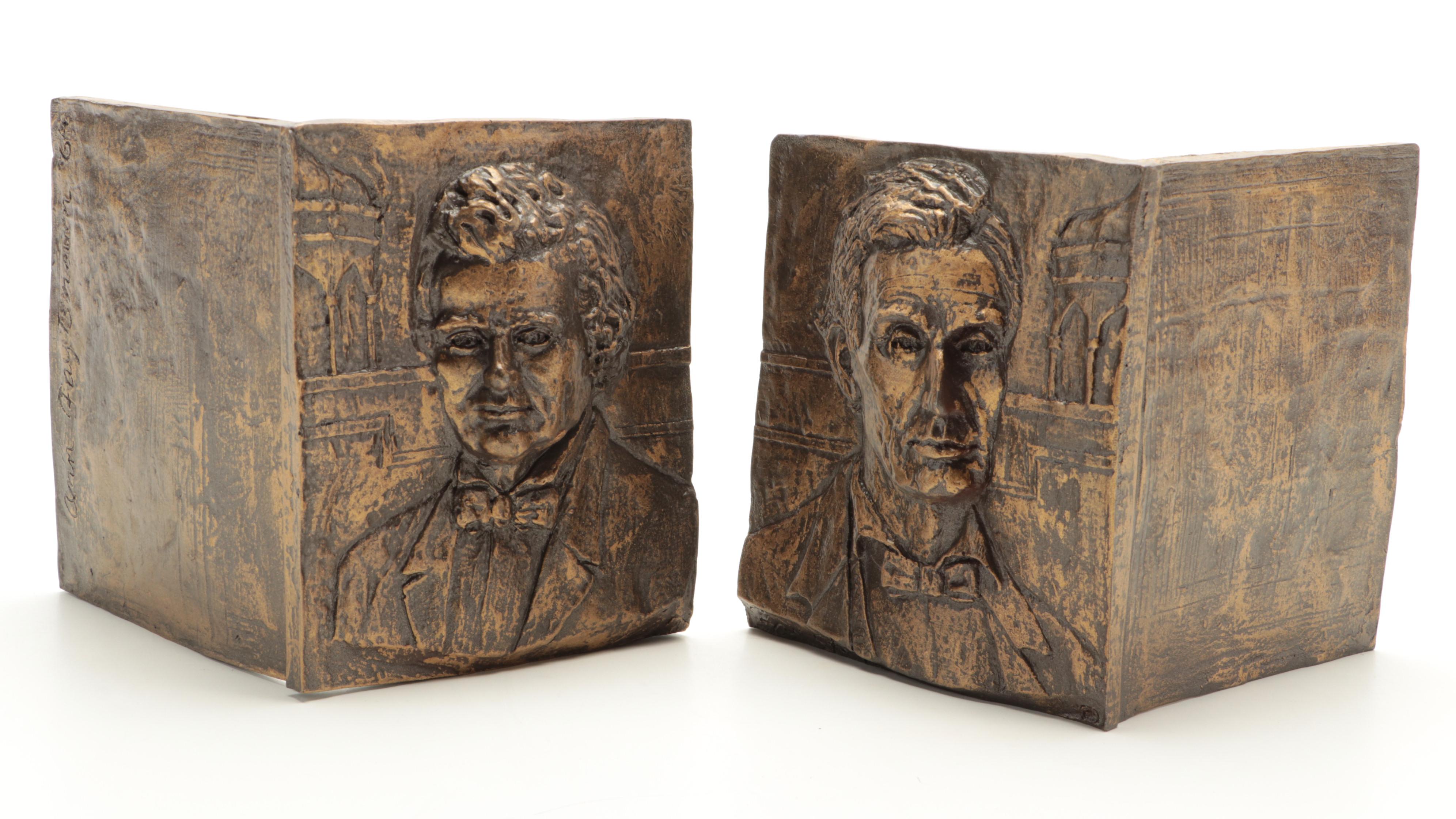 "Alexander Hamilton" by Ron Chernow and More Political Books with Resin Bookends