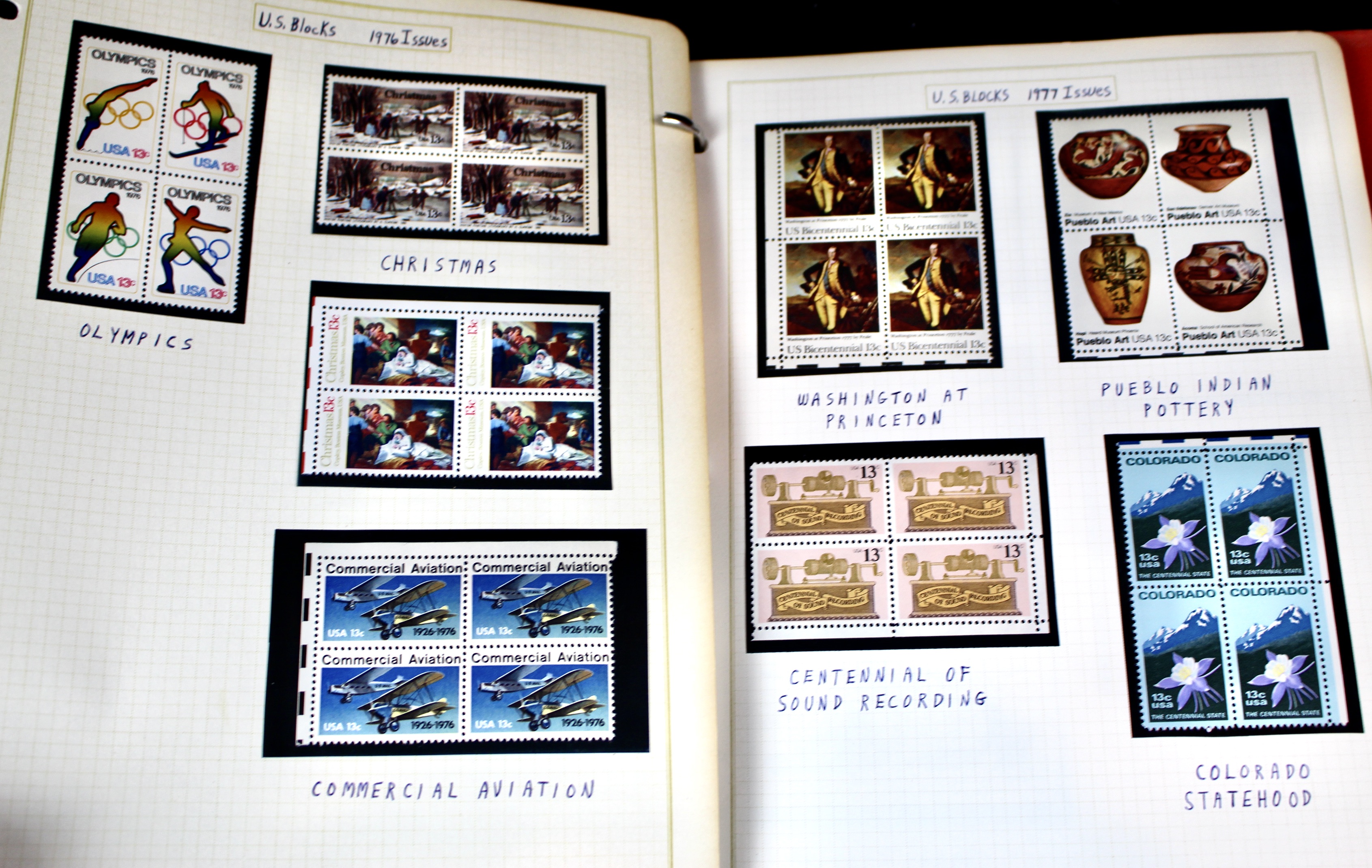 Mint Condition U.S. Postage Stamp Collection, 1950s to 2000s